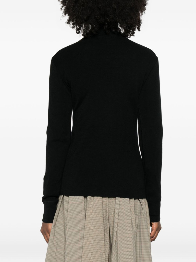 zip-up collar sweater 4