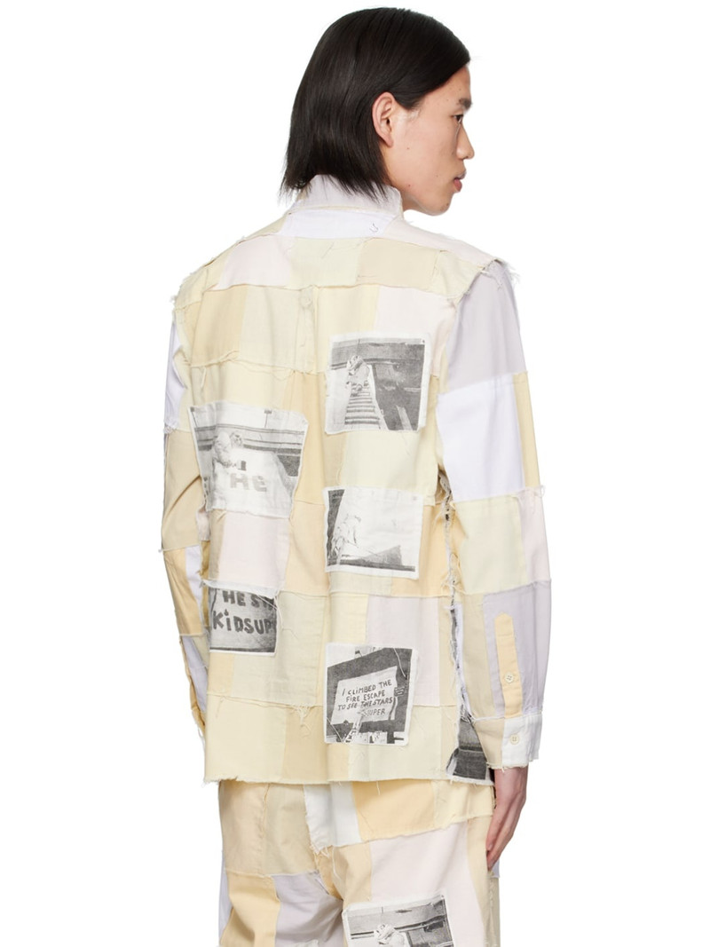 Beige Patchwork Shirt 3