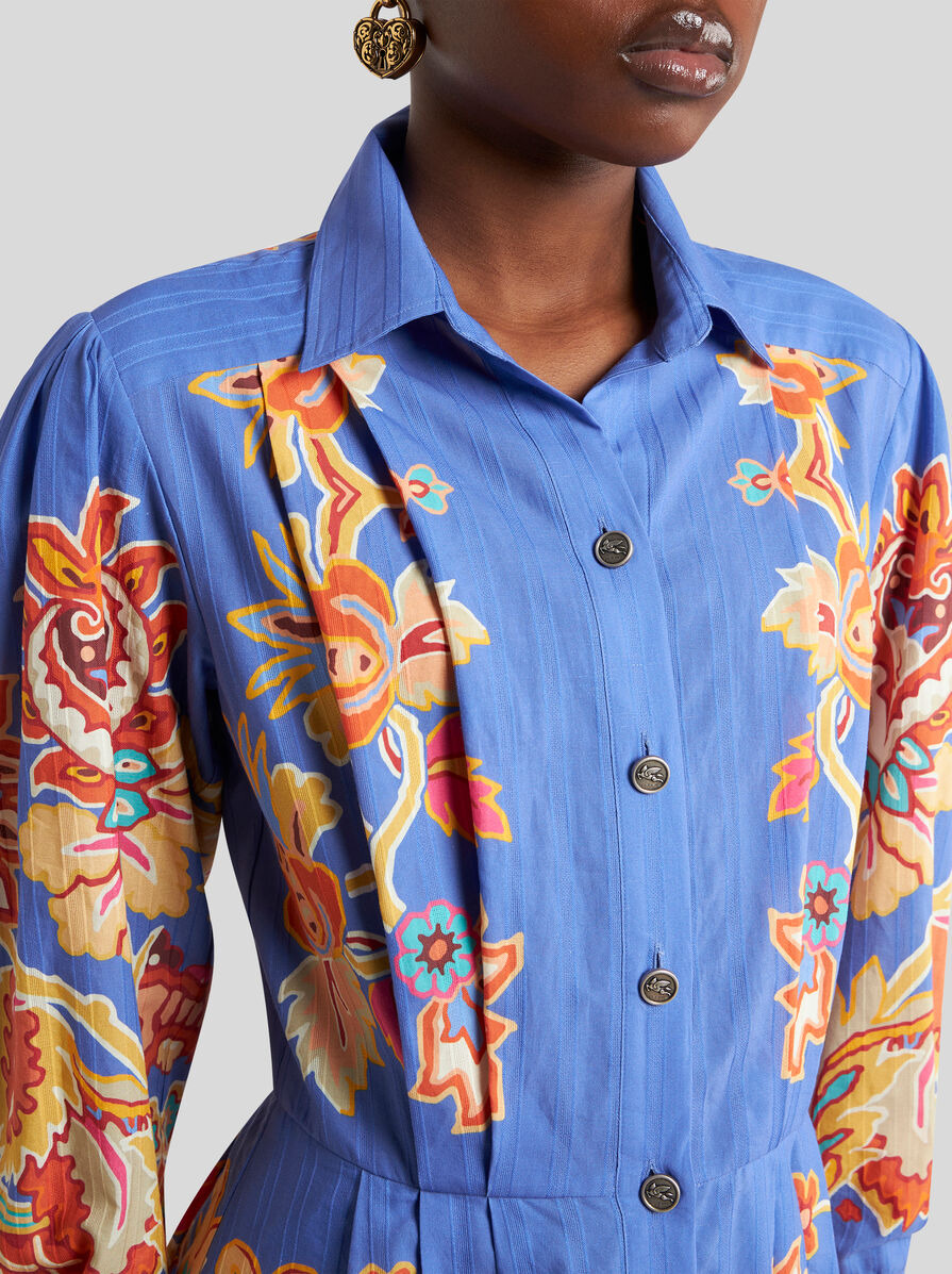PRINTED COTTON SHIRT DRESS - 2