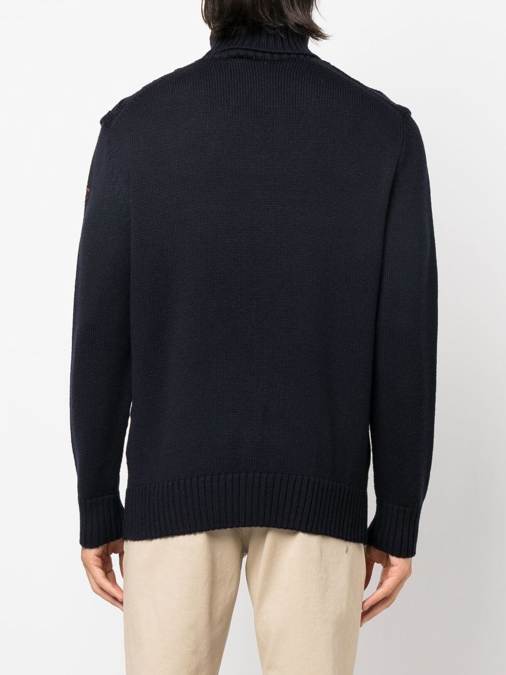 cable-knit roll-neck jumper - 4