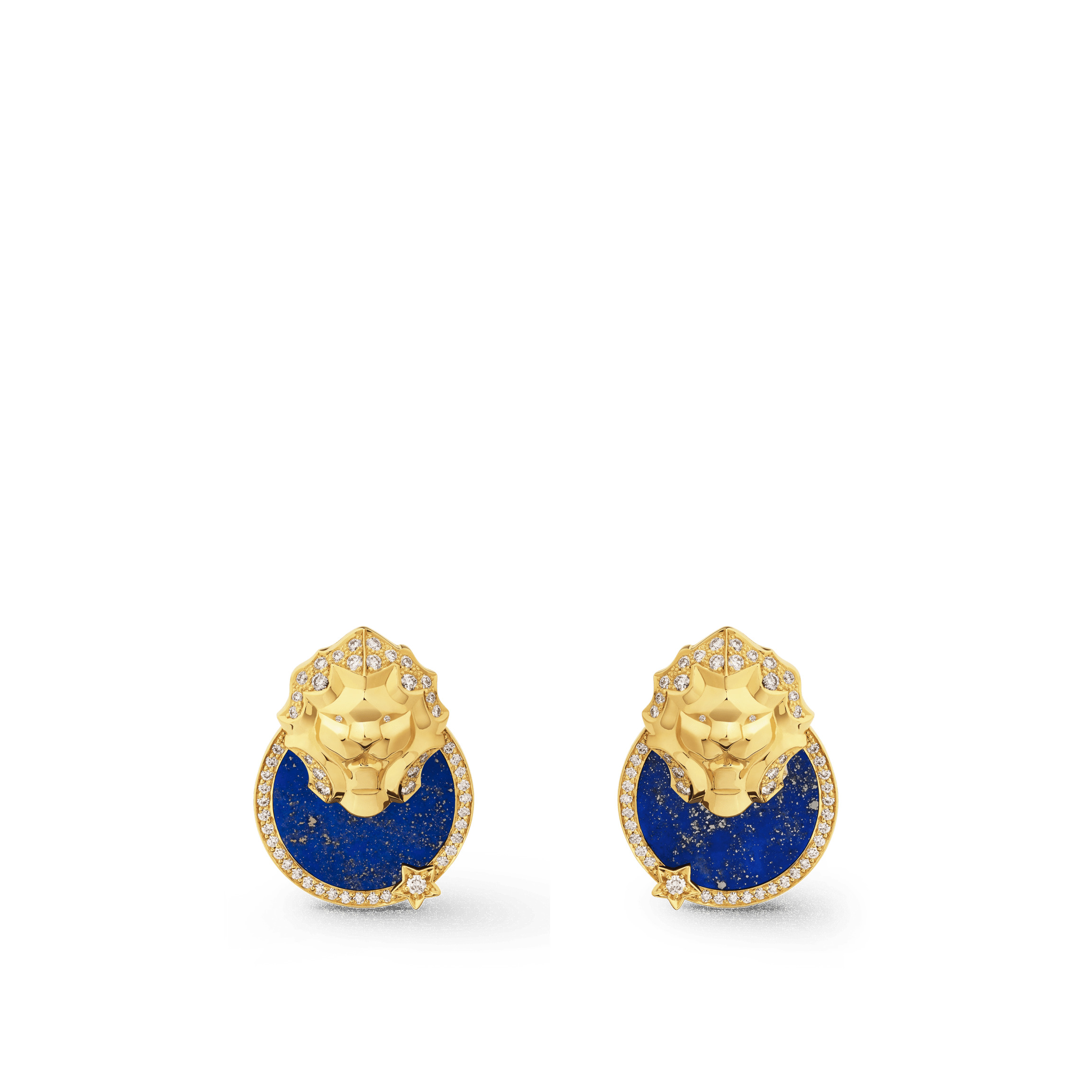 Lion Médaille earrings - 1