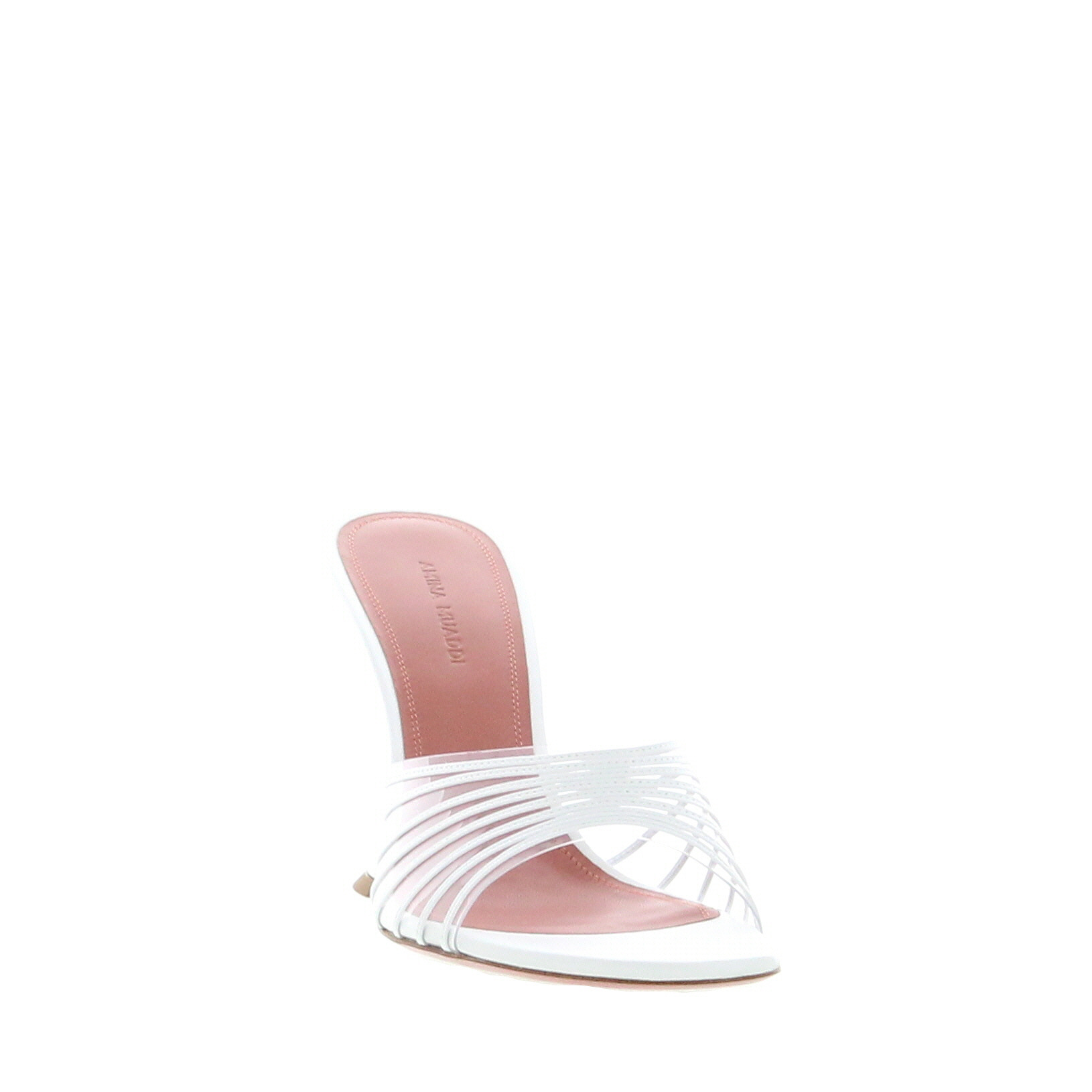 Amina Muaddi – Mookie Slipper – White - 2
