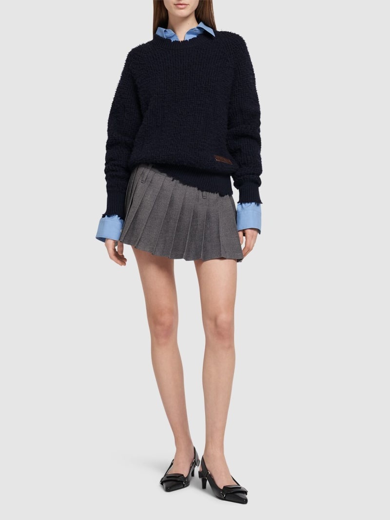 Wool crewneck sweater - 2