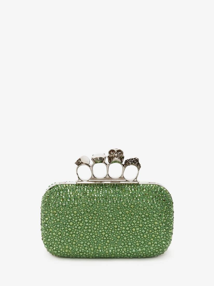 Women's Knuckle Clutch in Acid Green - 1