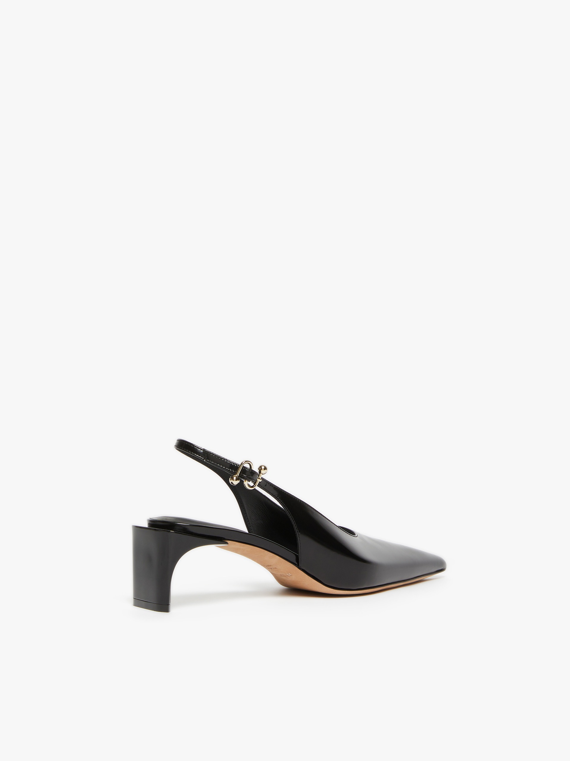 ATTILA Low slingbacks in shiny calfskin with a pointed toe - 3