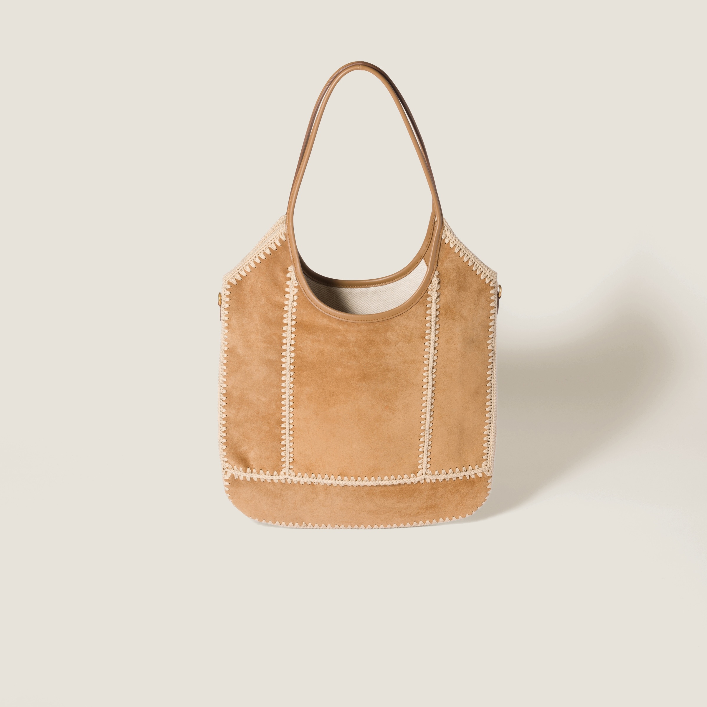 IVY suede and crochet bag - 3