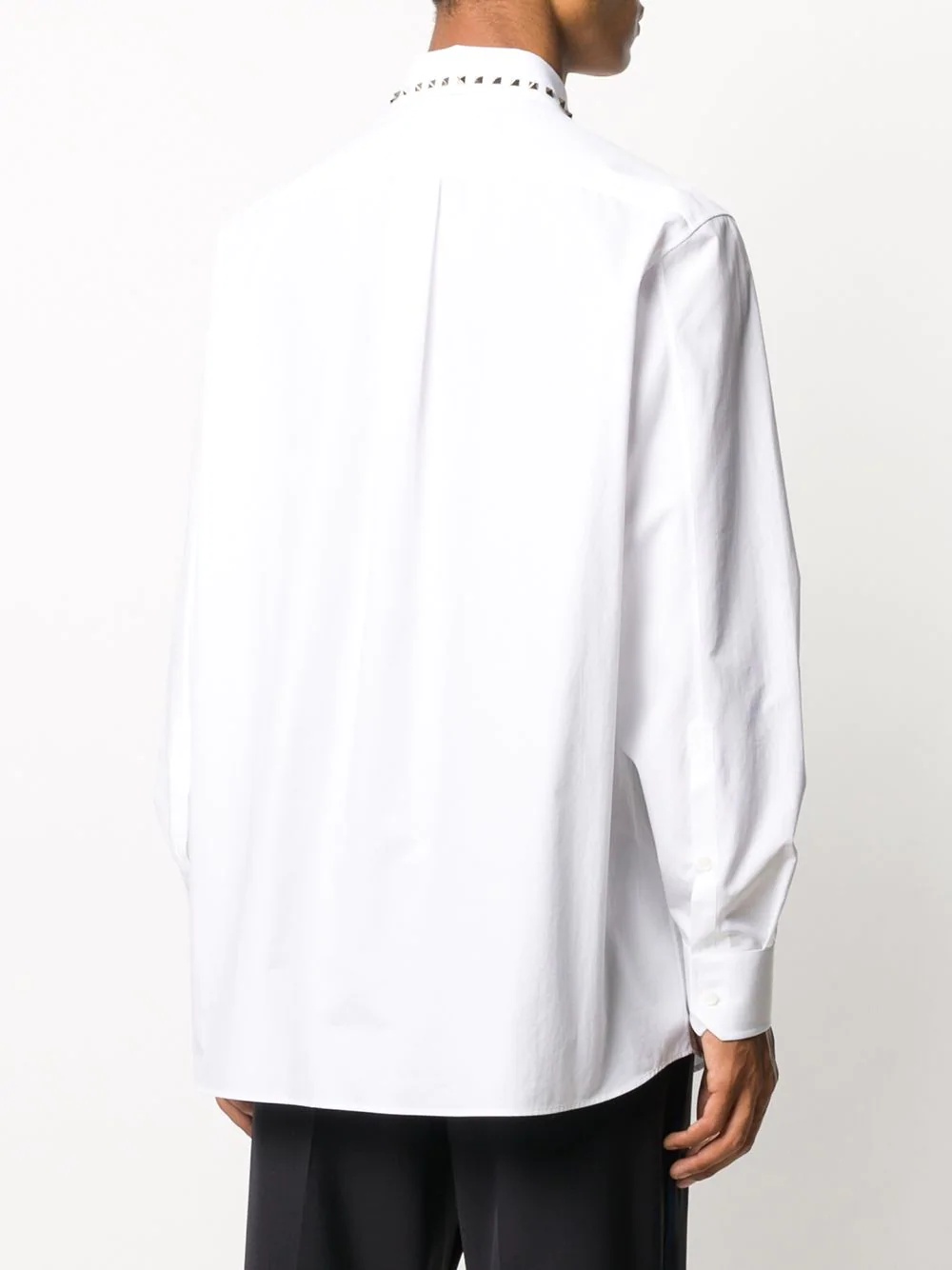 Rockstud collar oversized shirt - 4