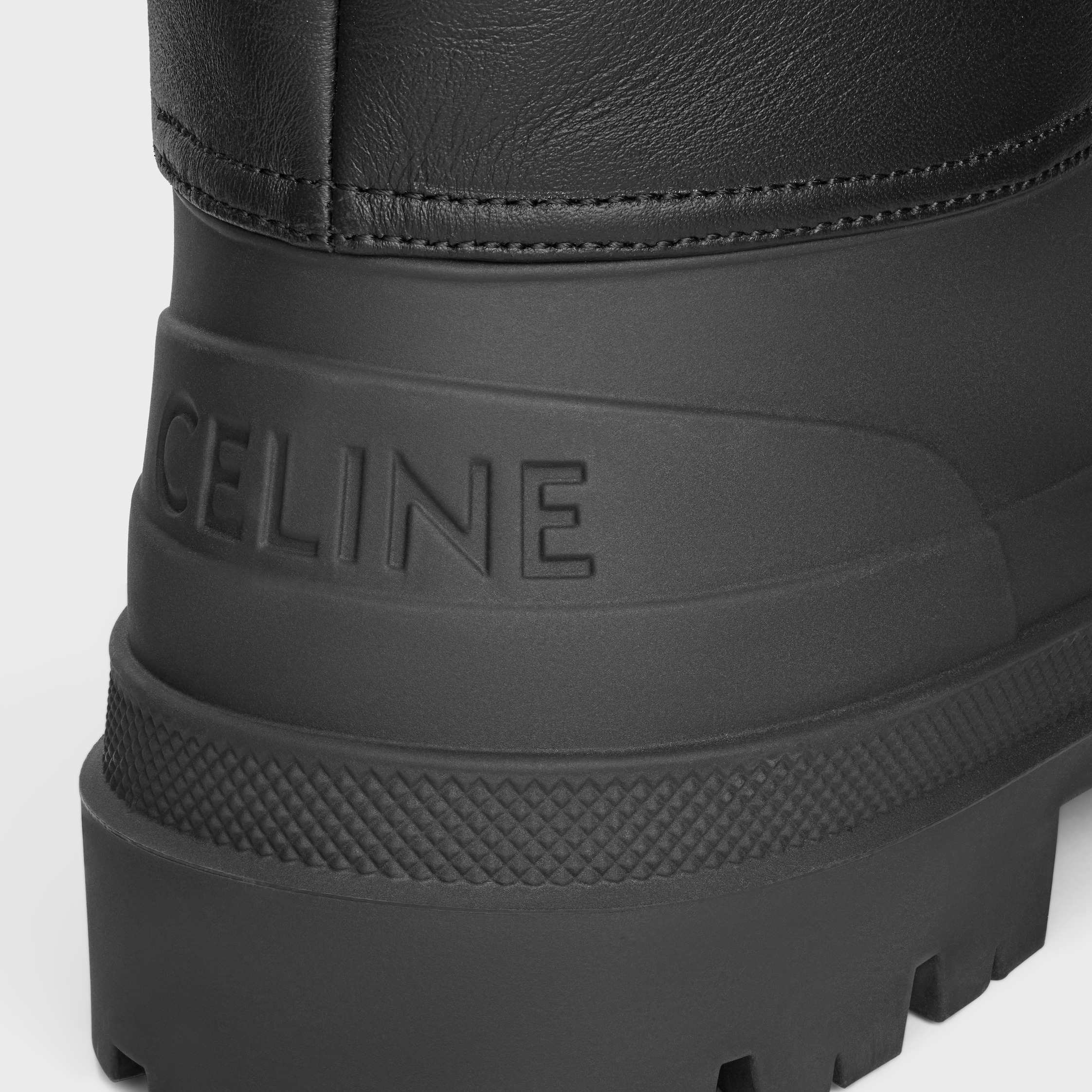 celine riley HIGH BOOT IN Nylon and Calfskin - 6