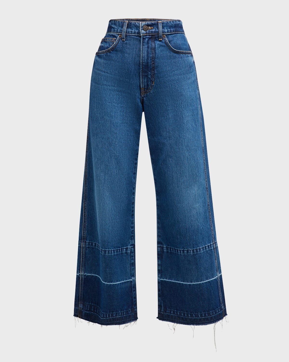 Taylor Cropped High-Rise Wide Jeans - 1