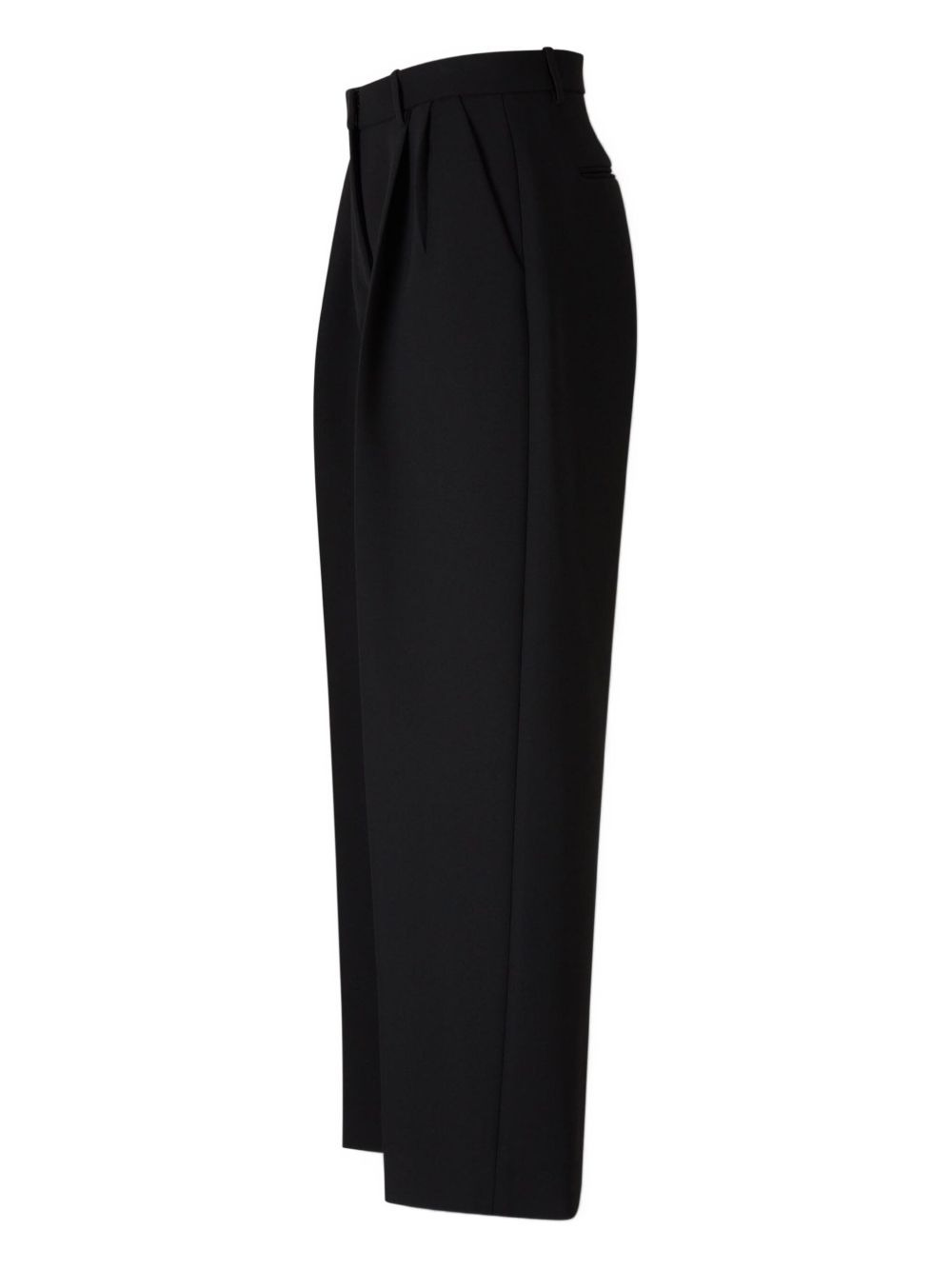 pleated high-waisted trousers - 3