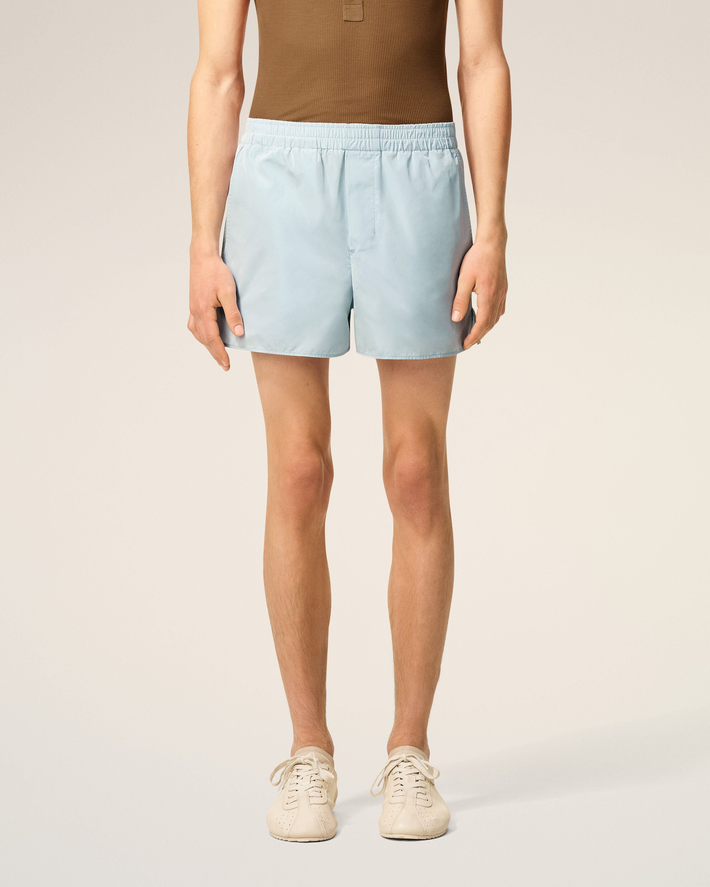 BLUE TAFFETAS SHORT - 3