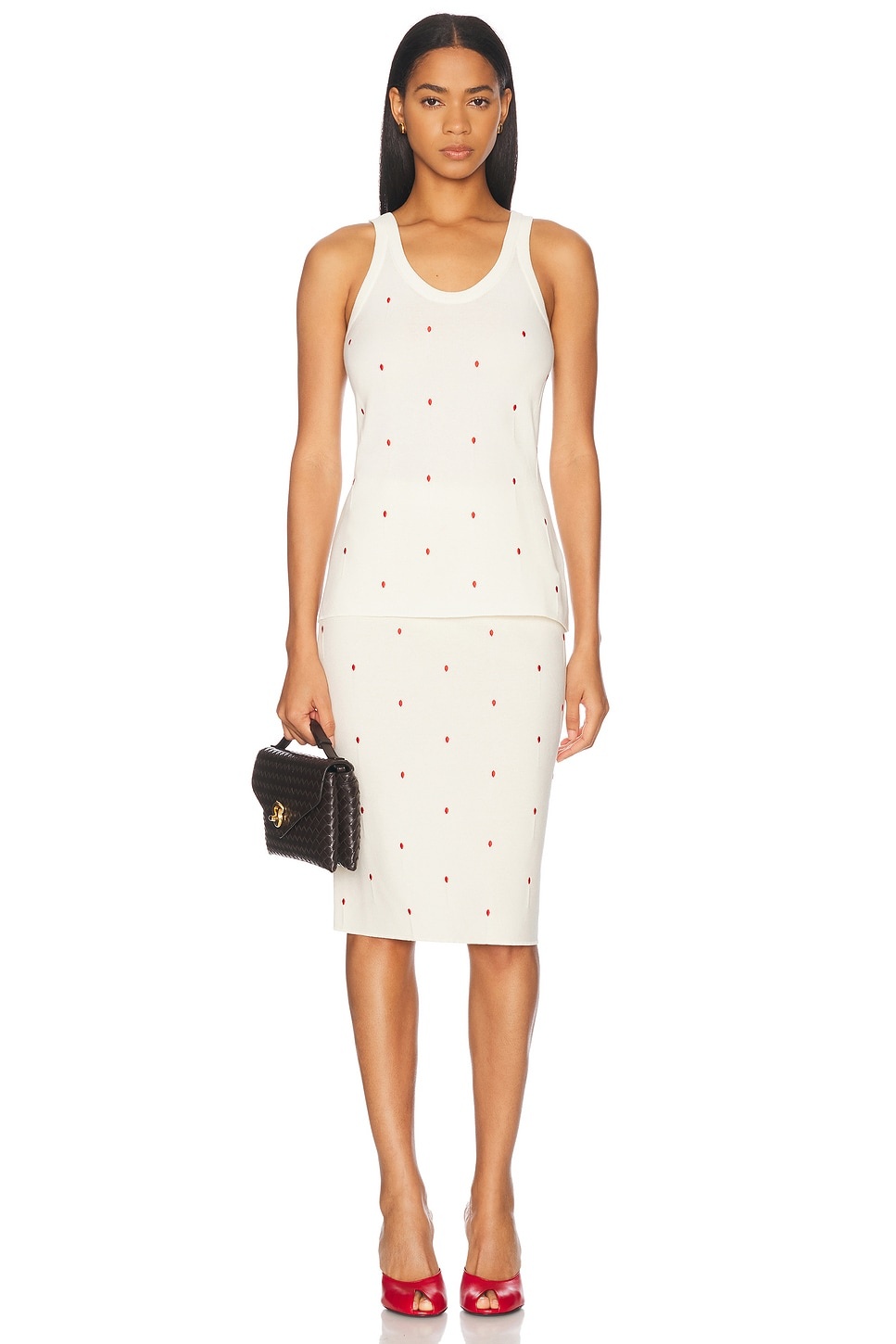 High Waisted Midi Skirt - 5