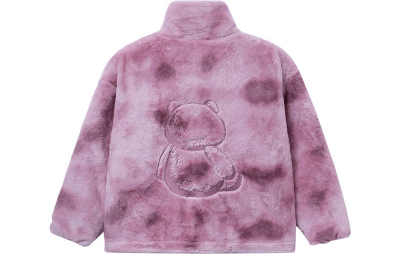 Li-Ning (WMNS) Li-Ning x Disney Toy Story Lotso Logo Polar Fleece Jacket 'Pink Purple' AFMR008-1 outlook