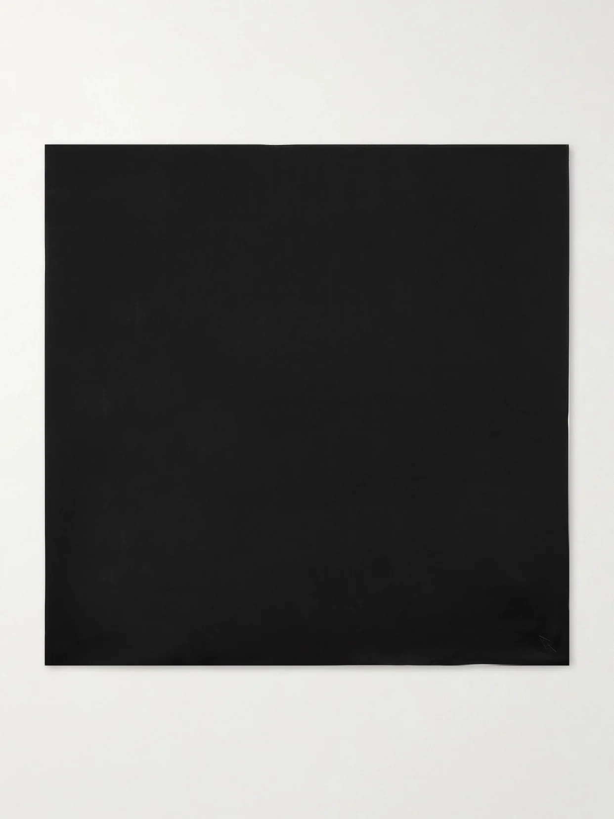 Embroidered Satin Scarf - 1