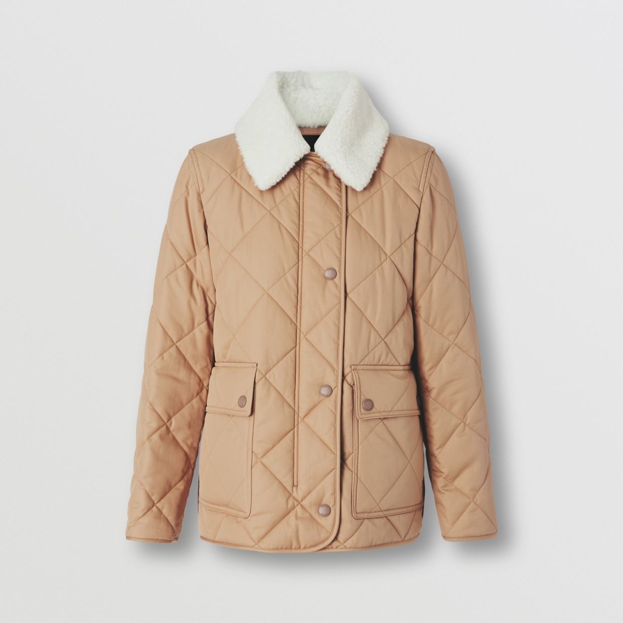 Diamond Quilted Cotton Gabardine Jacket - 1