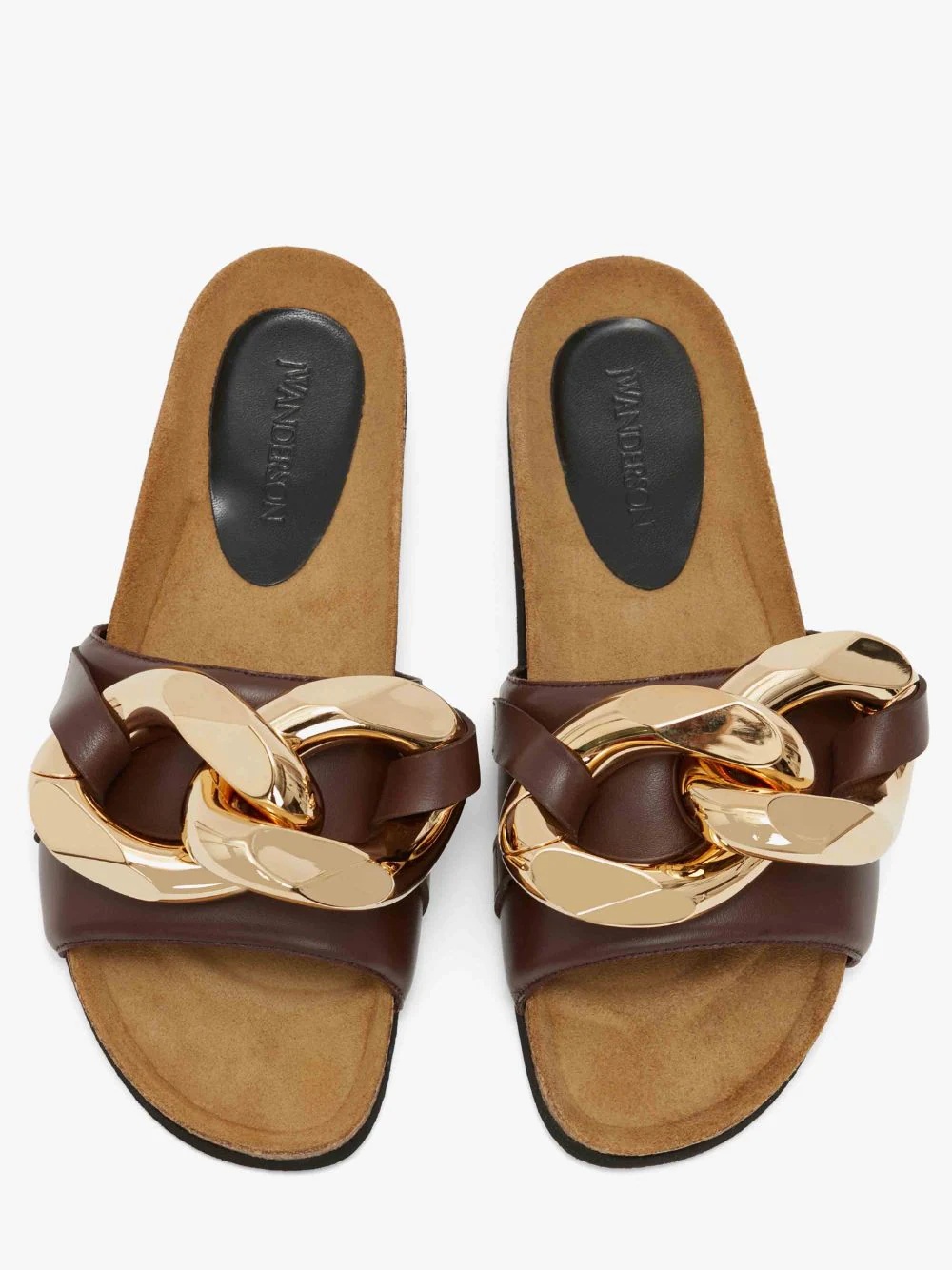 WOMEN'S CHAIN LOAFER SLIDES - 4
