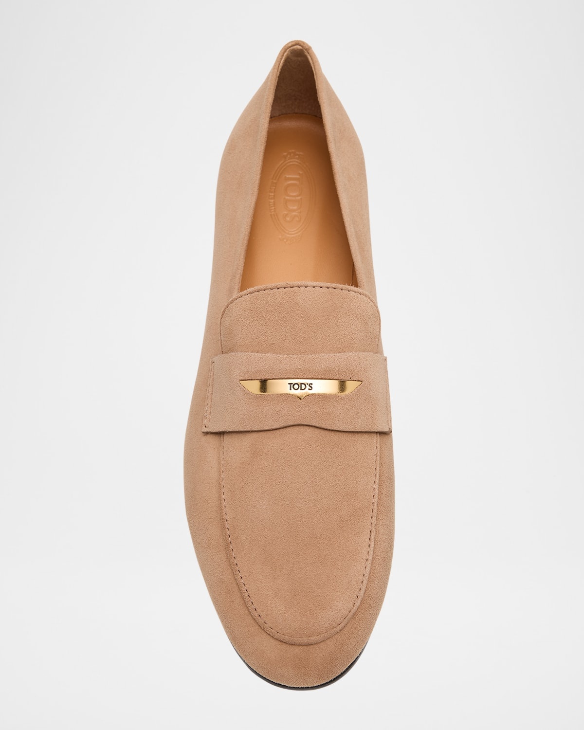 Suede Bar Detail Loafers - 3