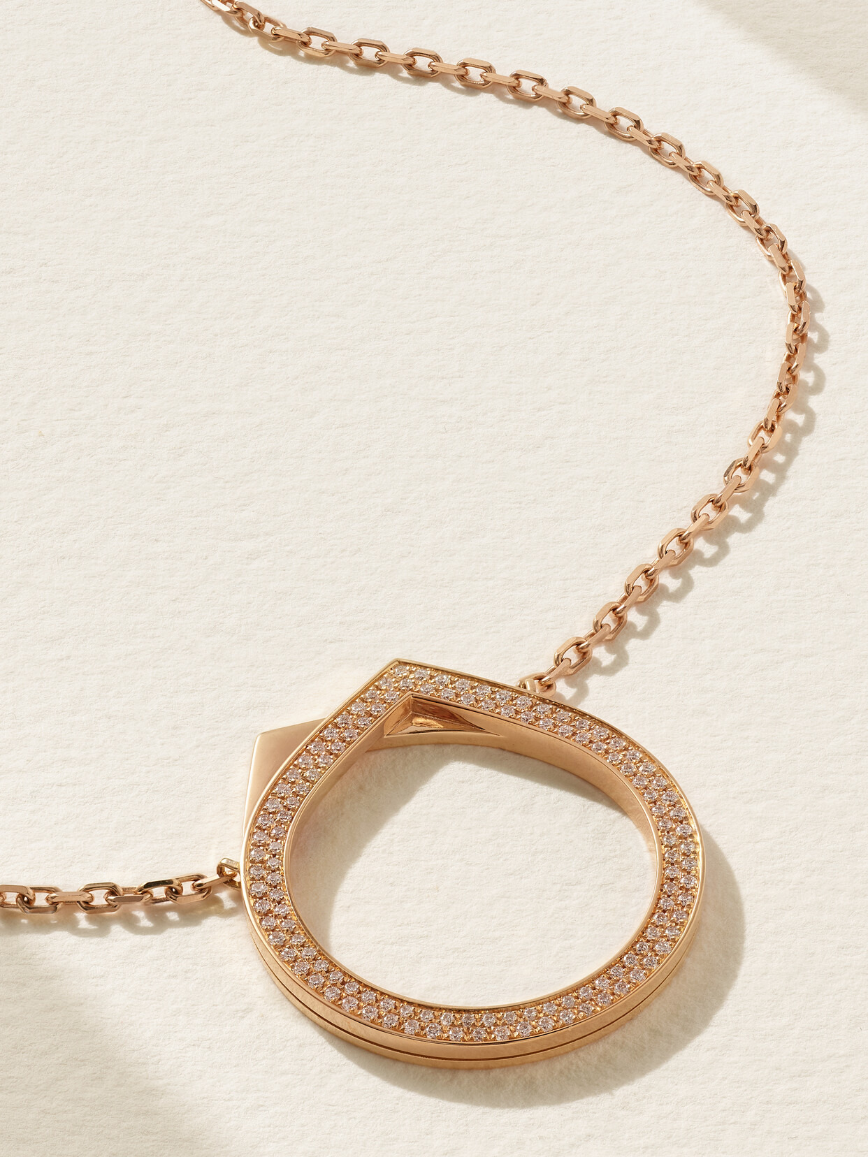 Antifer 14-karat Rose Gold Diamond Necklace - 1