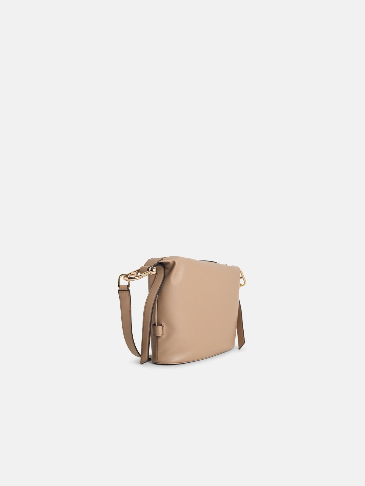 'NUVOLA M' 'GREIGE' LEATHER BAG - 2