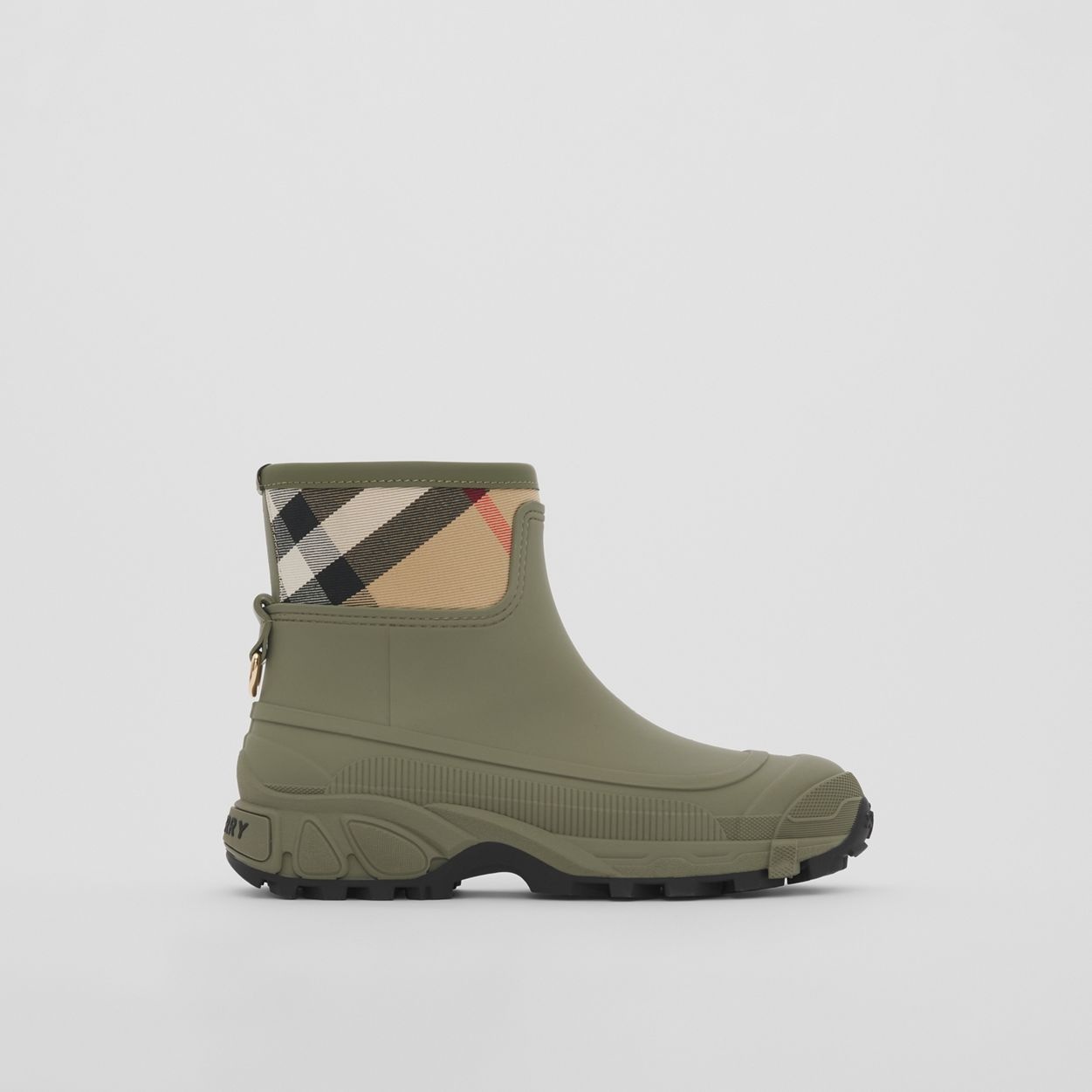 House Check Panel Rain Boots - 2