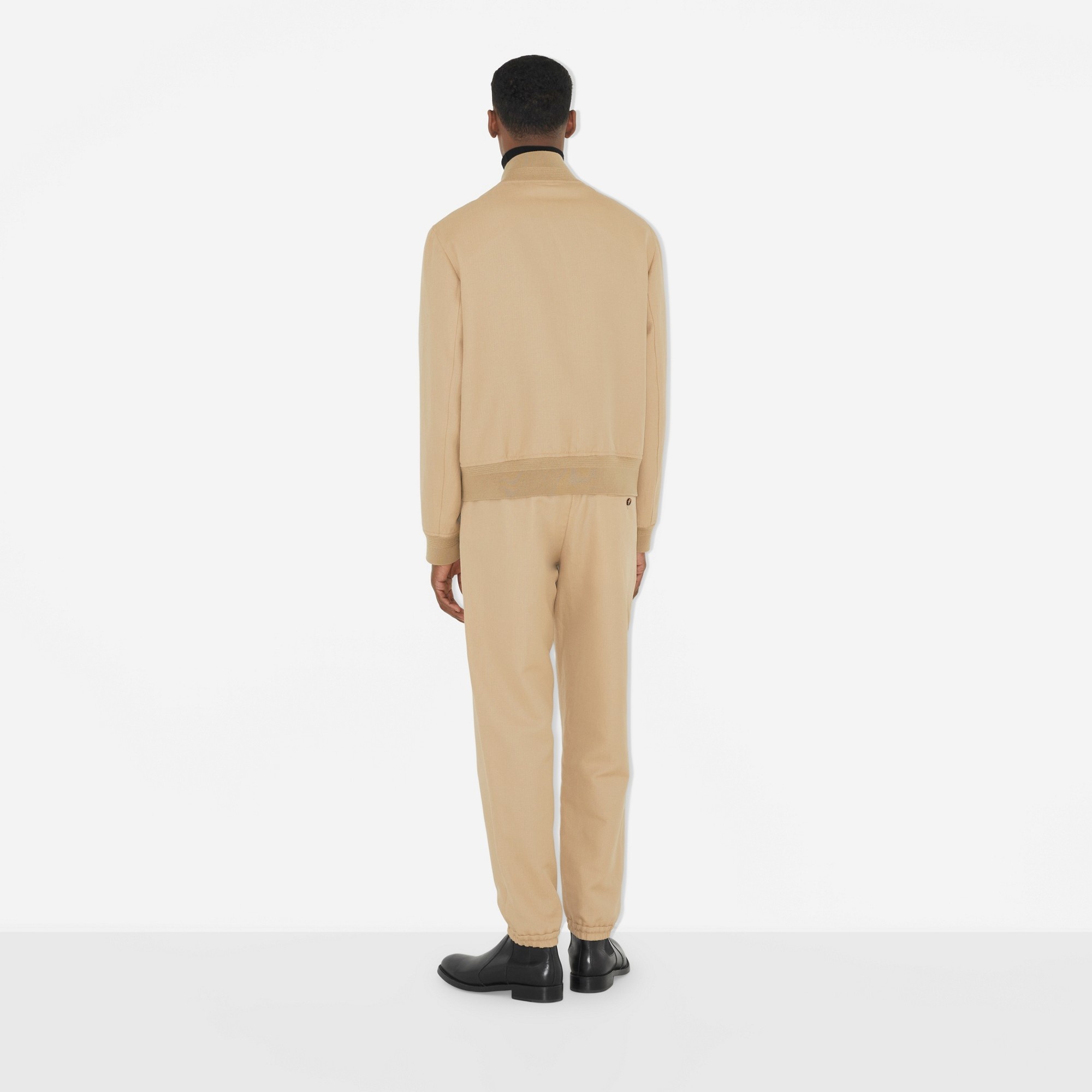 Wool Ramie Harrington Jacket - 4
