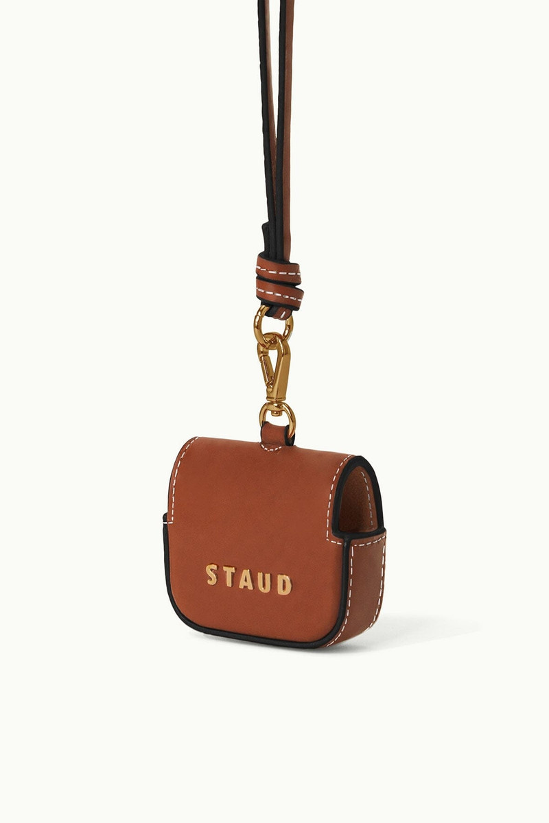 STAUD AIRPOD CASE TAN 4