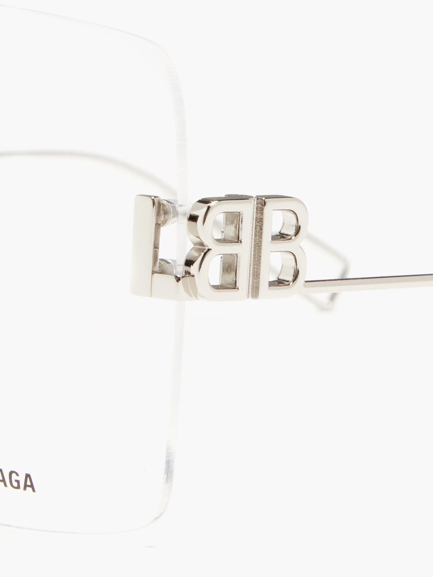 BB-logo square glasses - 3