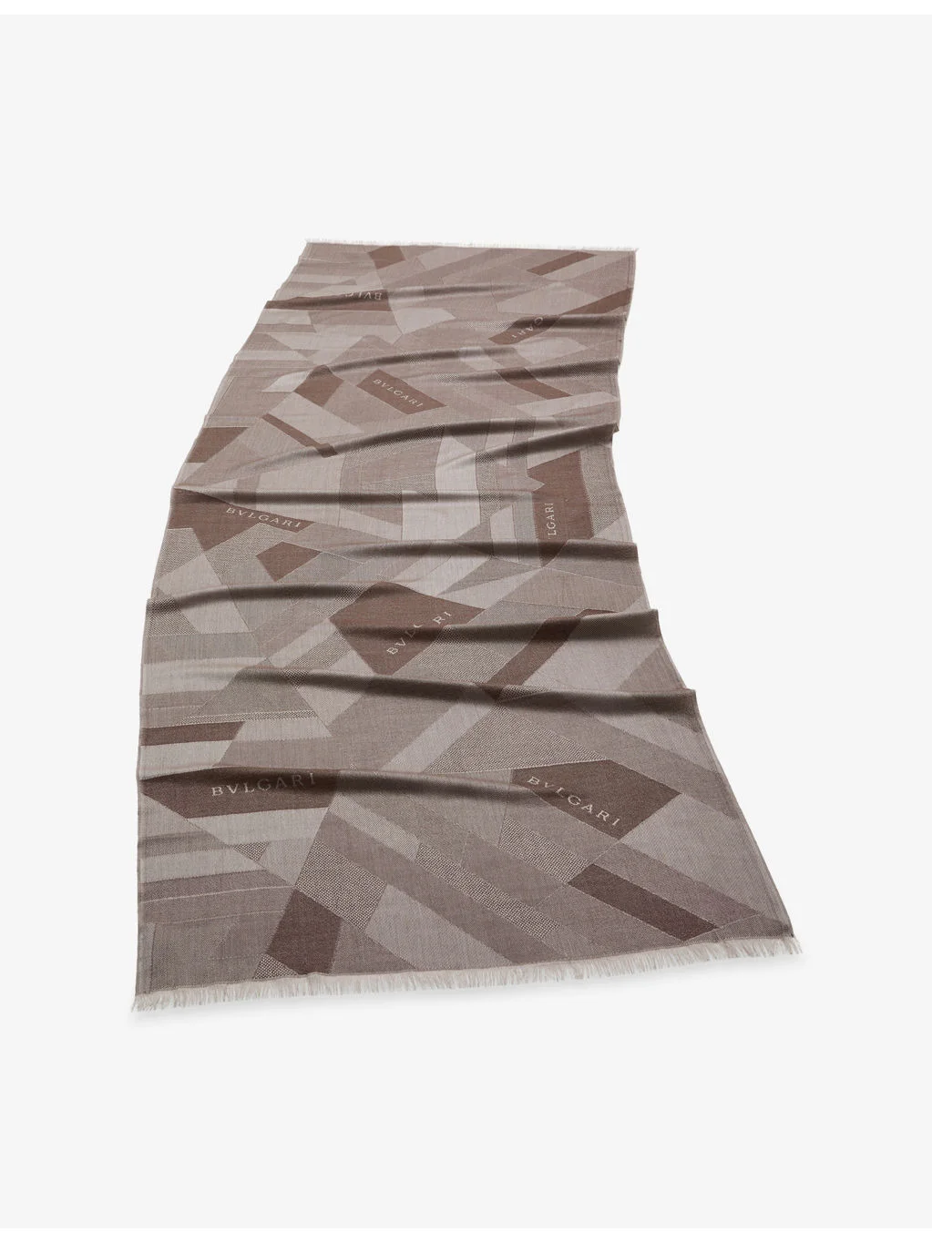 Logo Cashmere Stole Scarf - 1