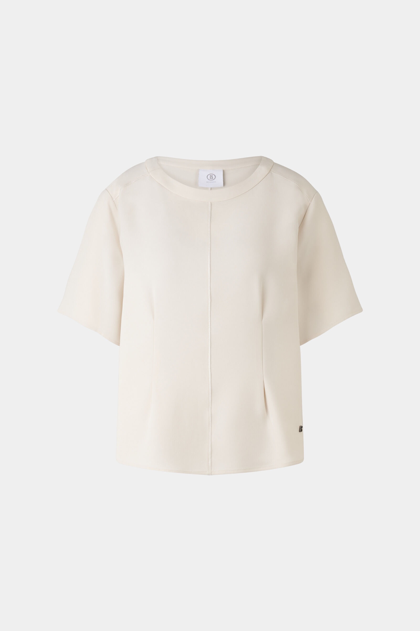Scarlet crepe shirt in Cream - 1