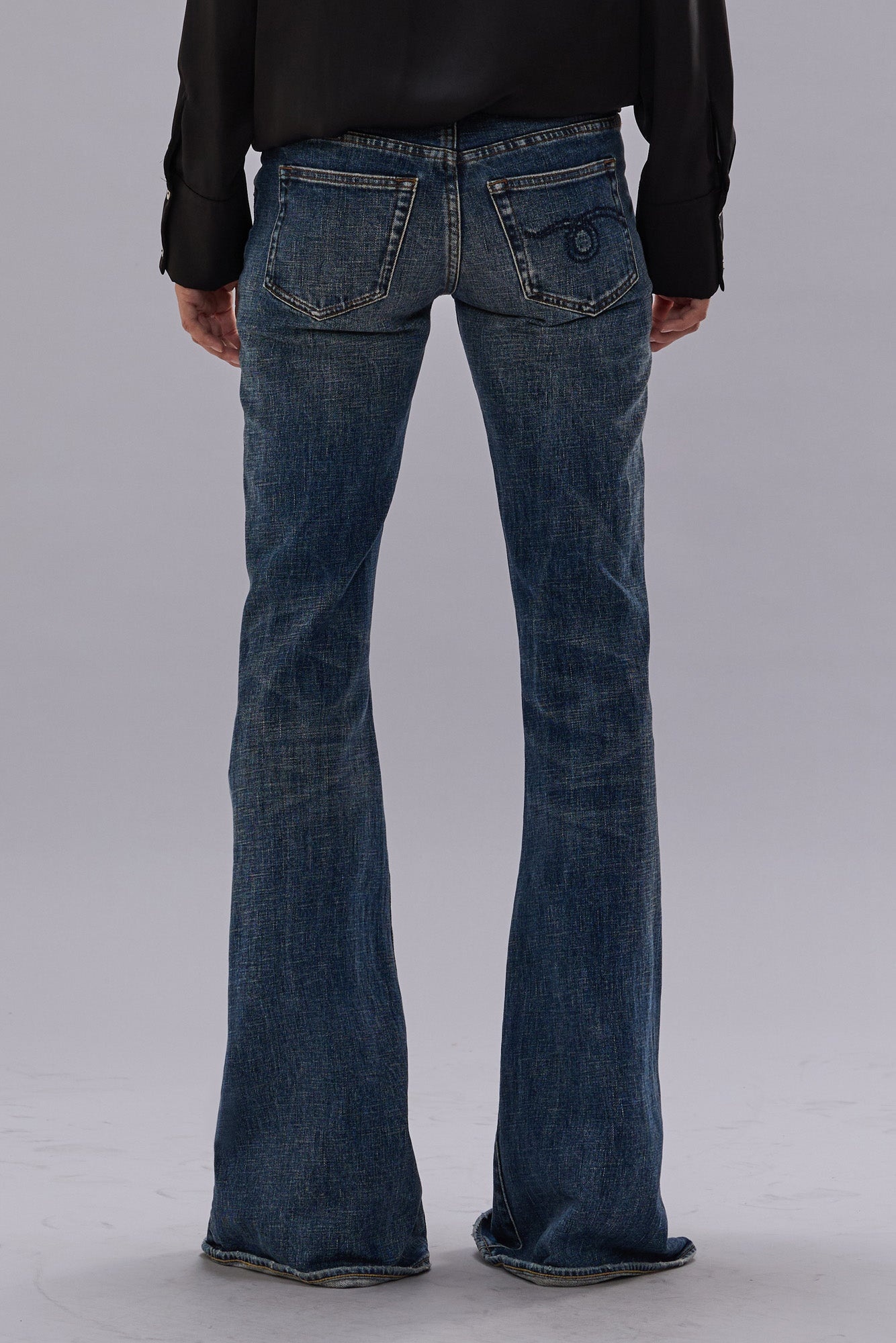 OVERFLOW BOY FLARE - MIRE BLUE STRETCH - 3