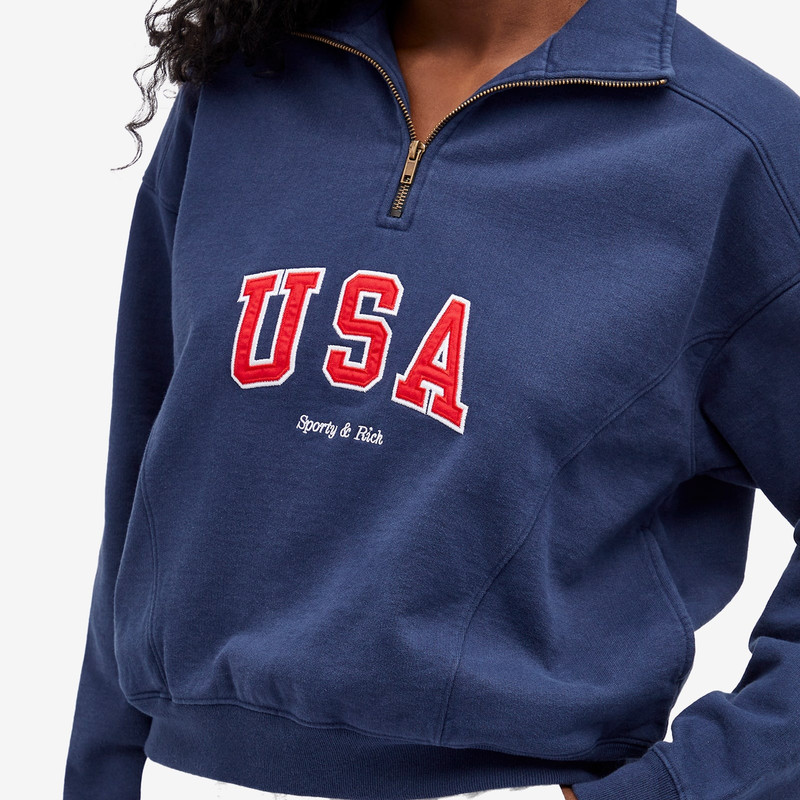 Sporty & Rich USA Quarter Zip 5