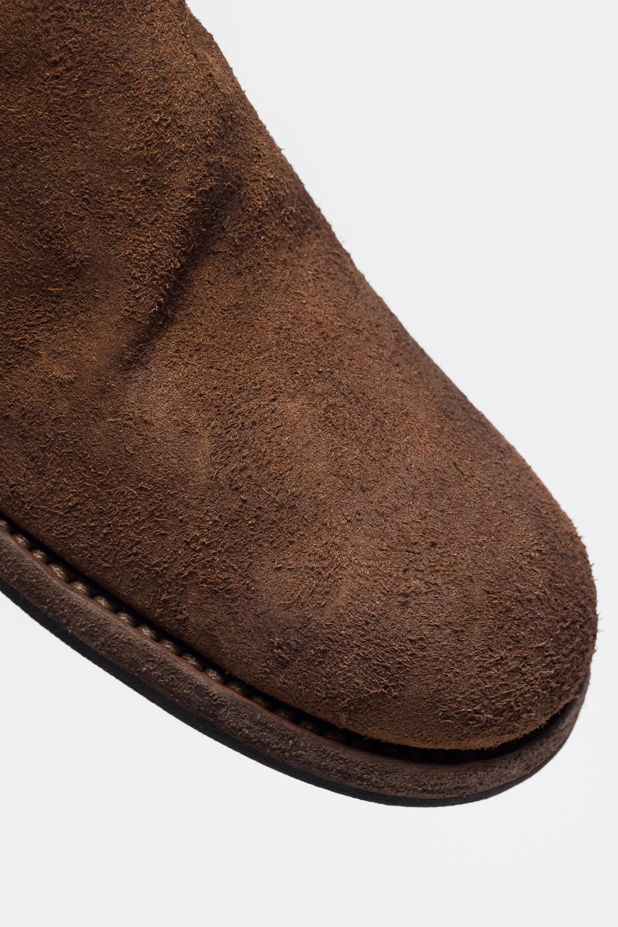 Undercover 996V_EYE Reverse Horse Leather Back Zip Boot in Brown - 7