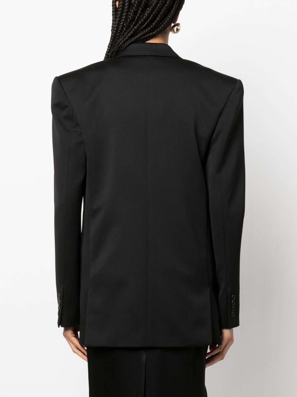 double-breasted wool blazer - 4