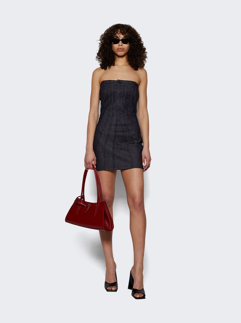 Spiral Bustier Dress Raw Blue 5