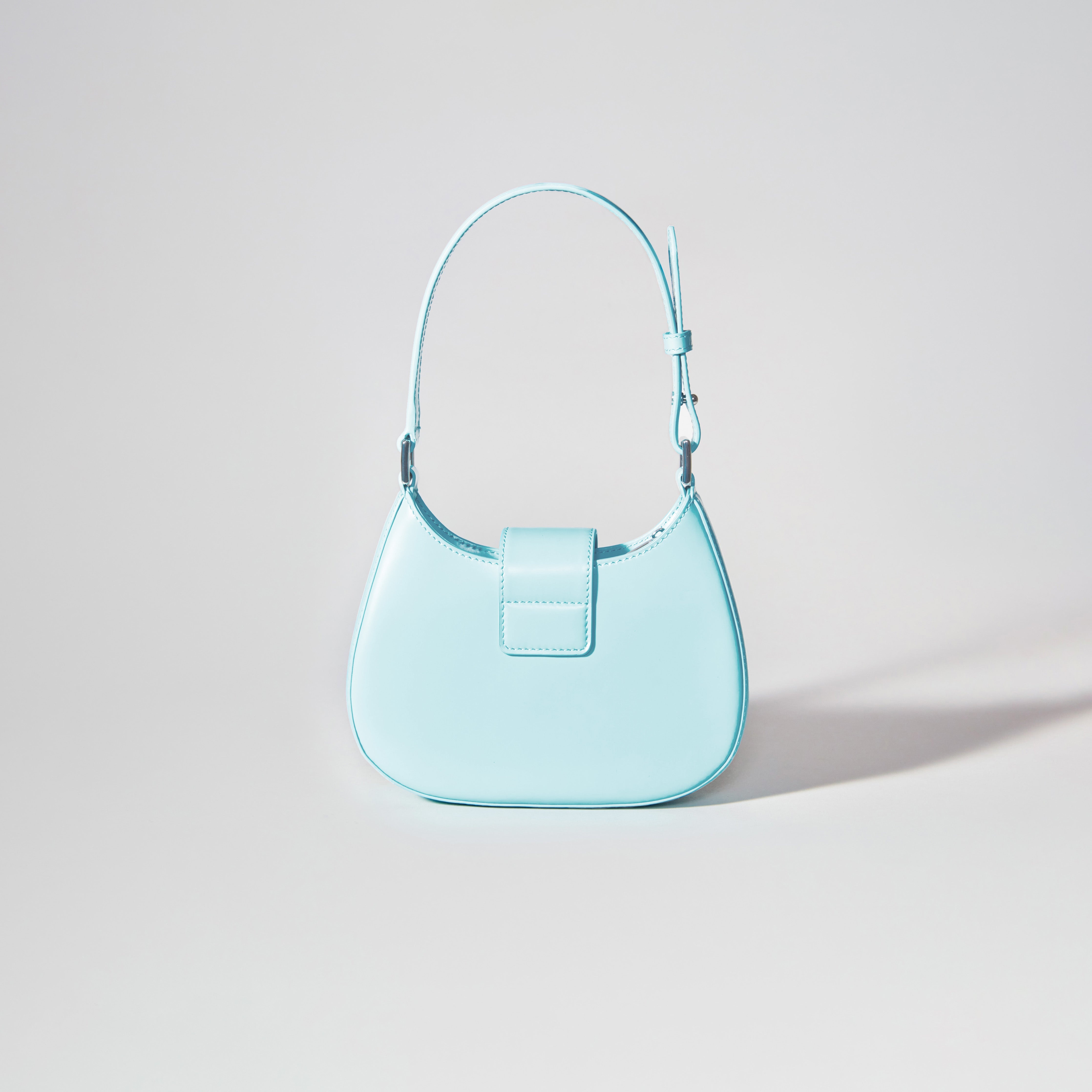 Blue Crescent Bow Mini Bag - 3