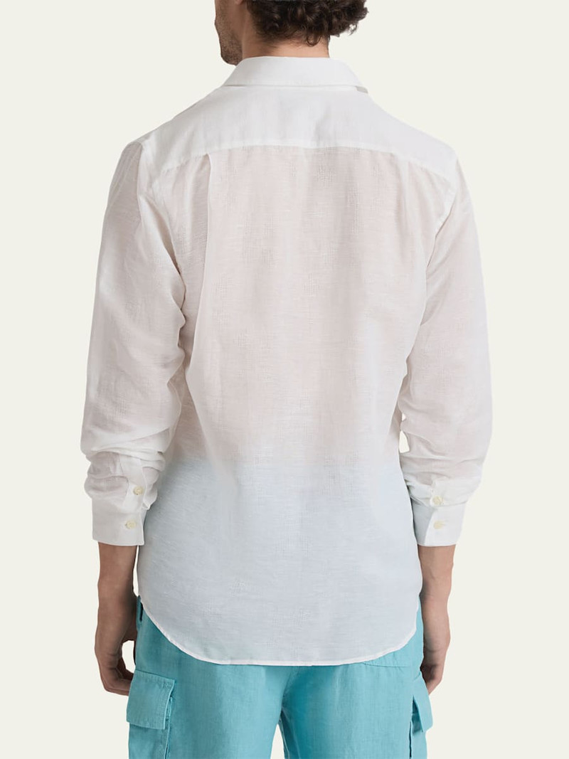 Vilebrequin Men's Cotton-Linen Solid Sport Shirt outlook