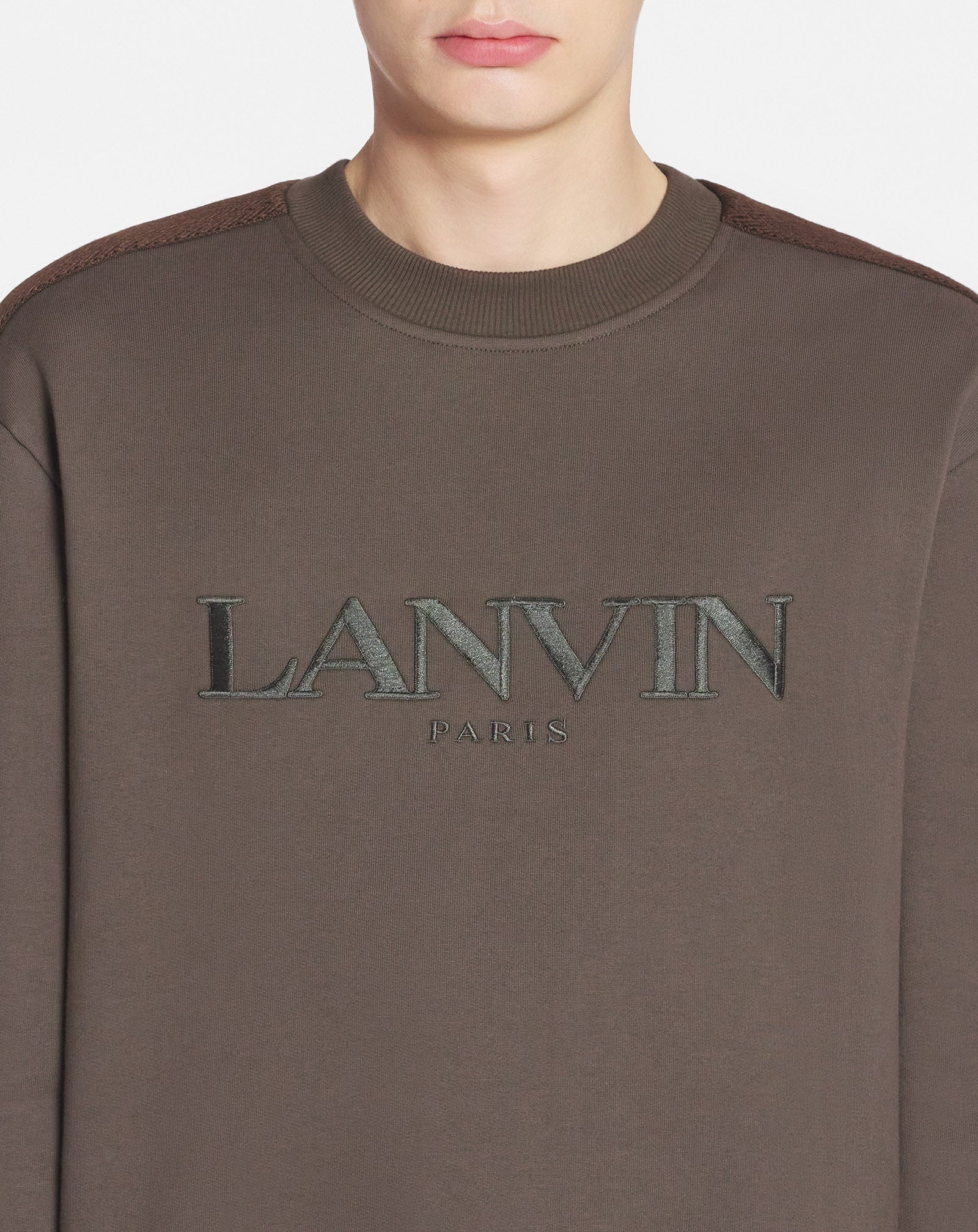 CURB SIDE LANVIN EMBROIDERED LOOSE-FITTING SWEATSHIRT - 5