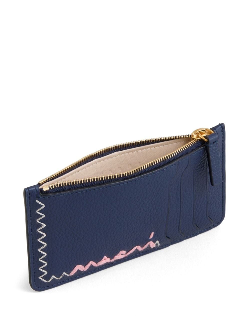 logo-embroidered wallet - 4