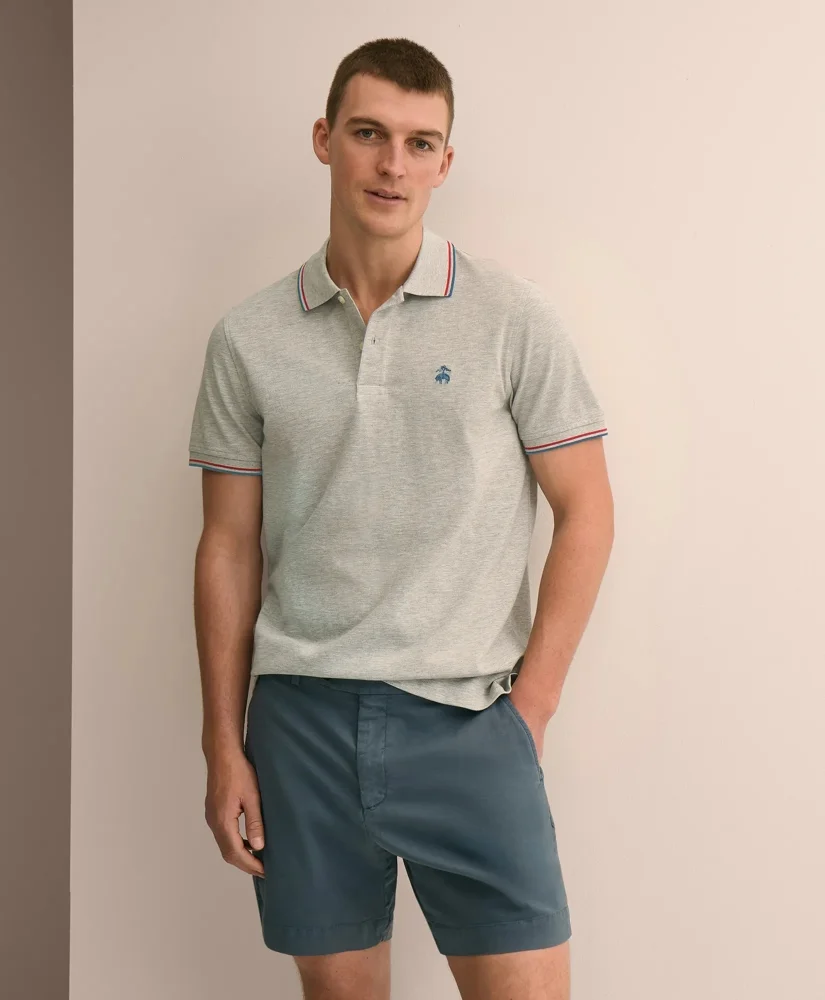 Golden Fleece® Supima® Tipped Polo Shirt - 1