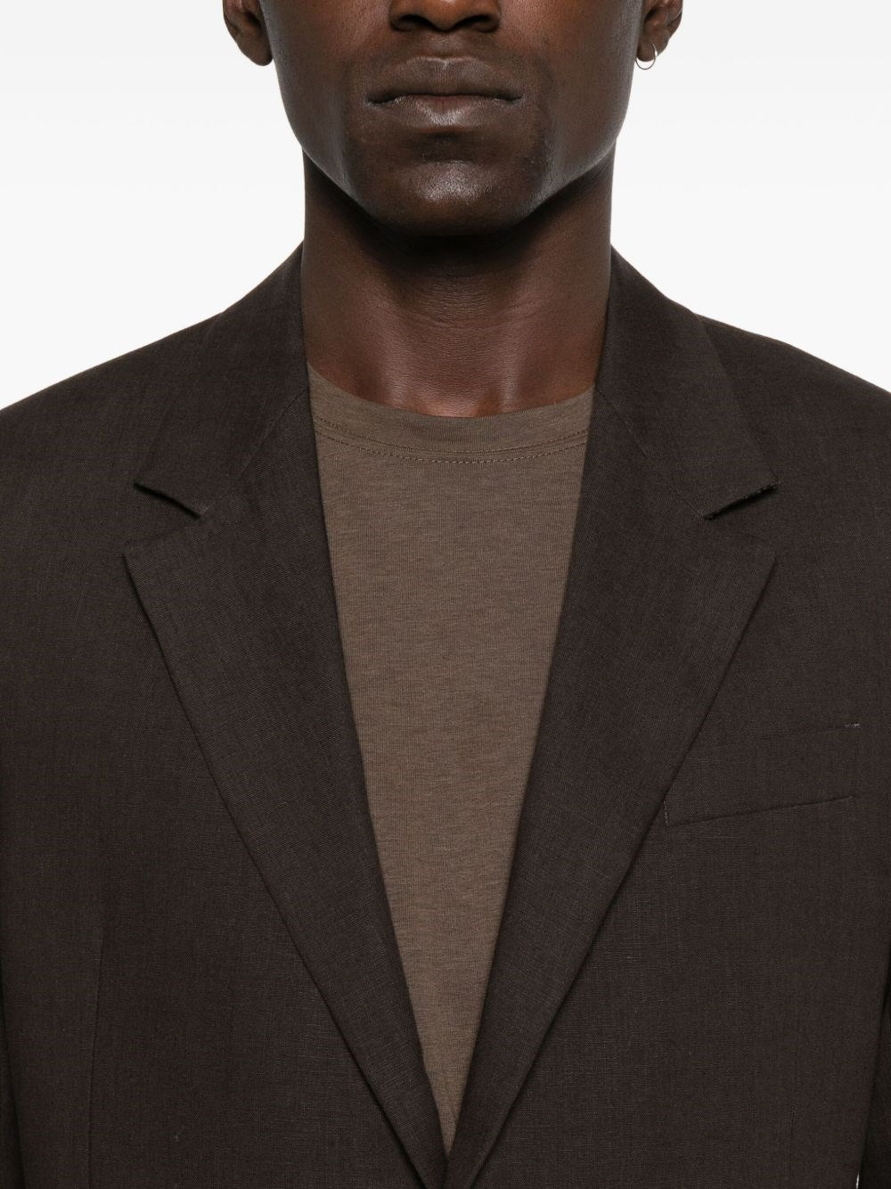 Linen single-breasted jacket - 2