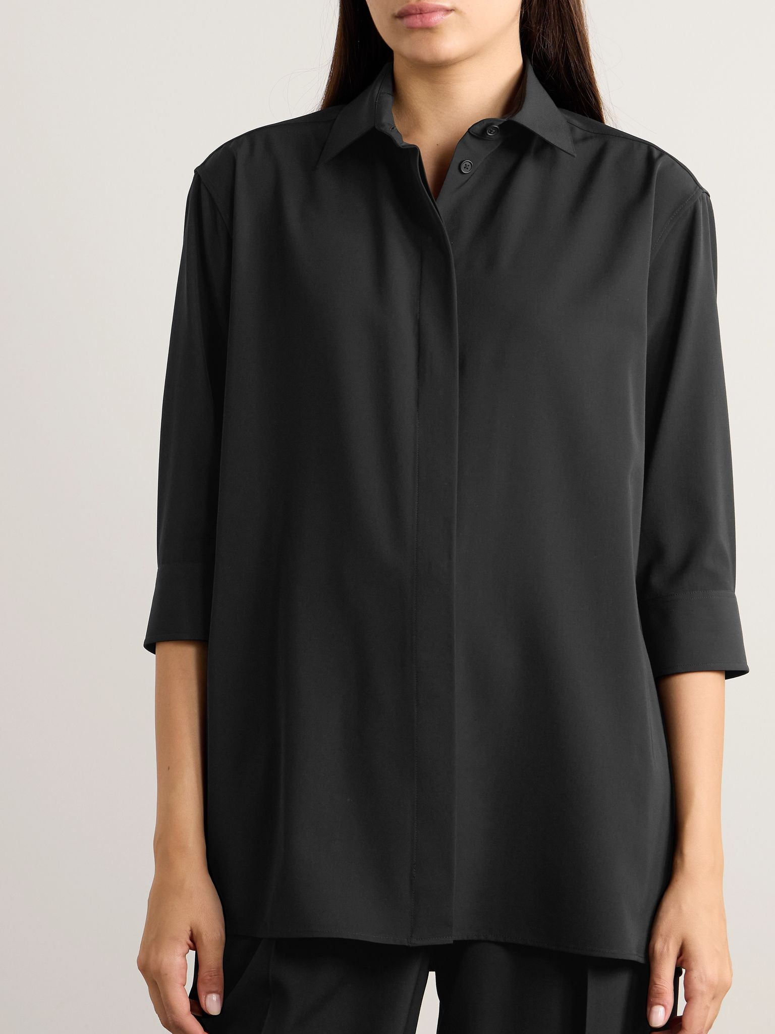 Essentials Elada crepe shirt Black - 3