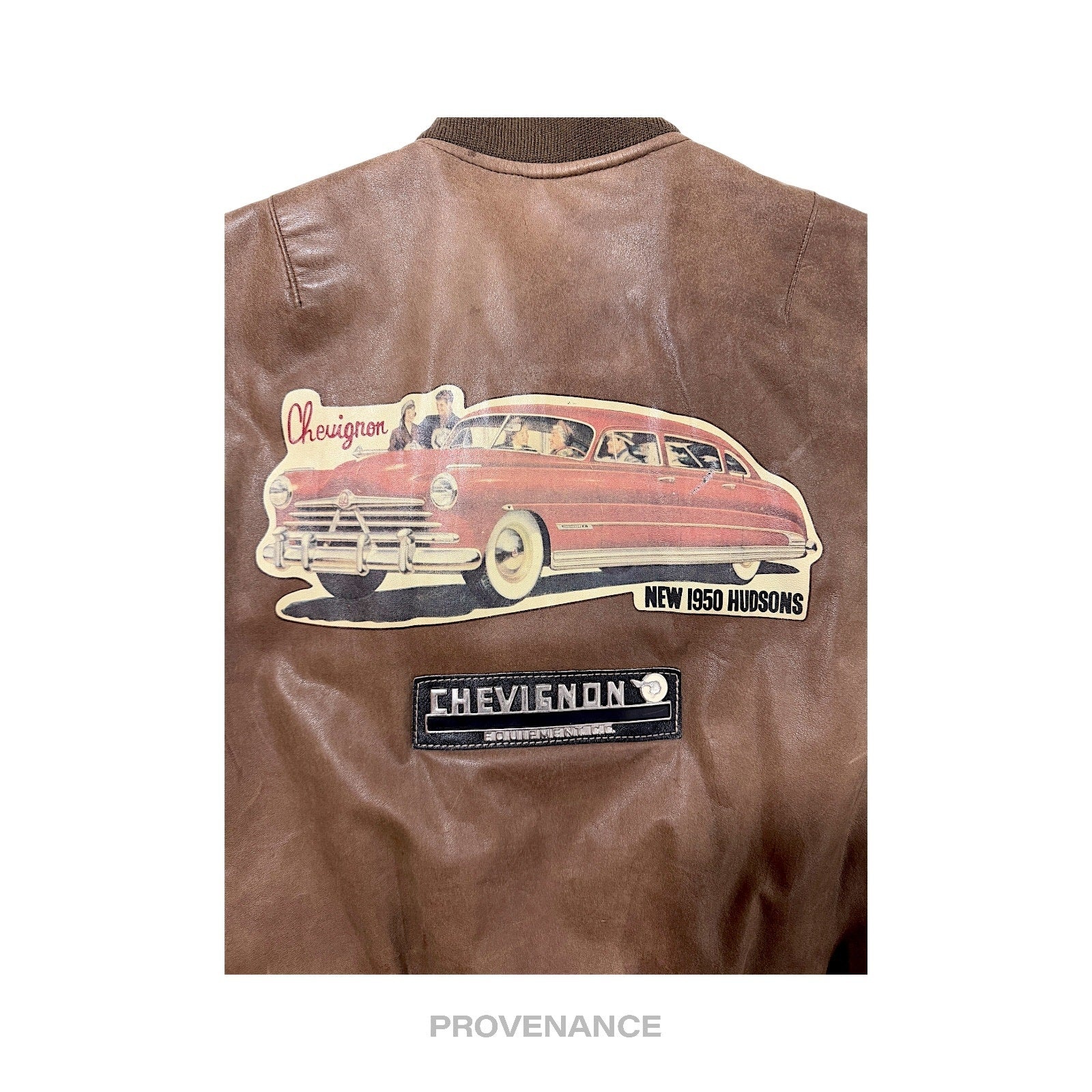 Chevignon - Chevignon Vintage Bomber Jacket - Hudson Leather Brown M - 4