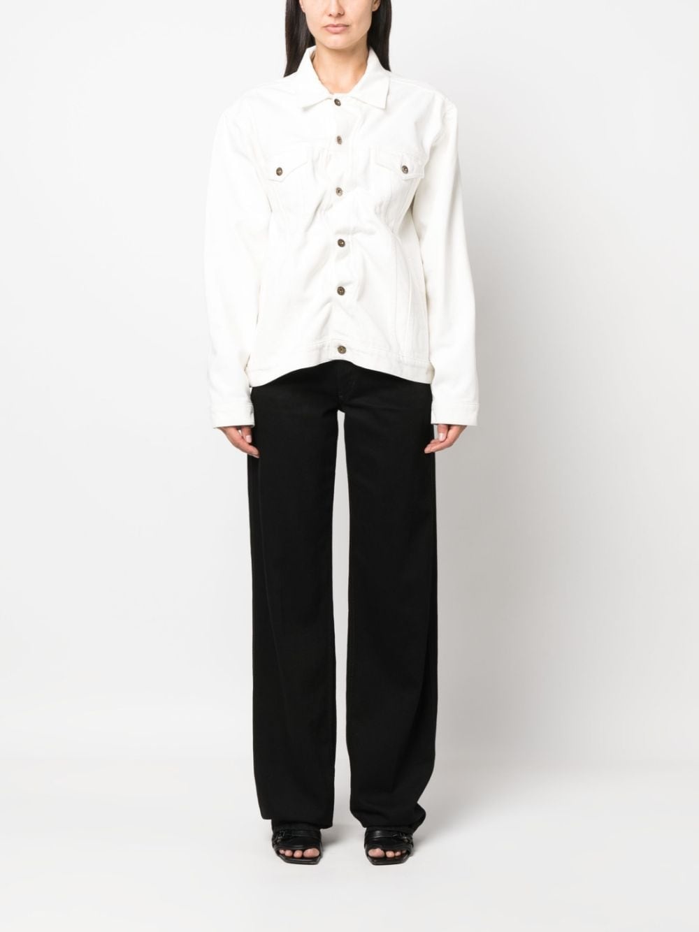wire denim jacket - 3