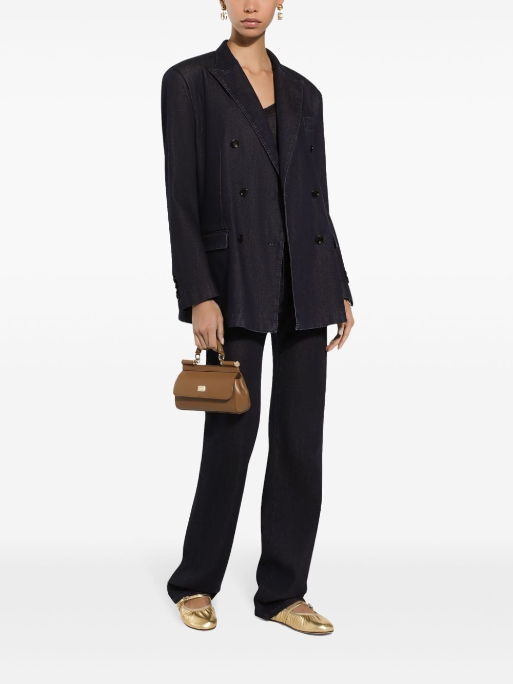 double-breasted peak-lapel jacket - 2