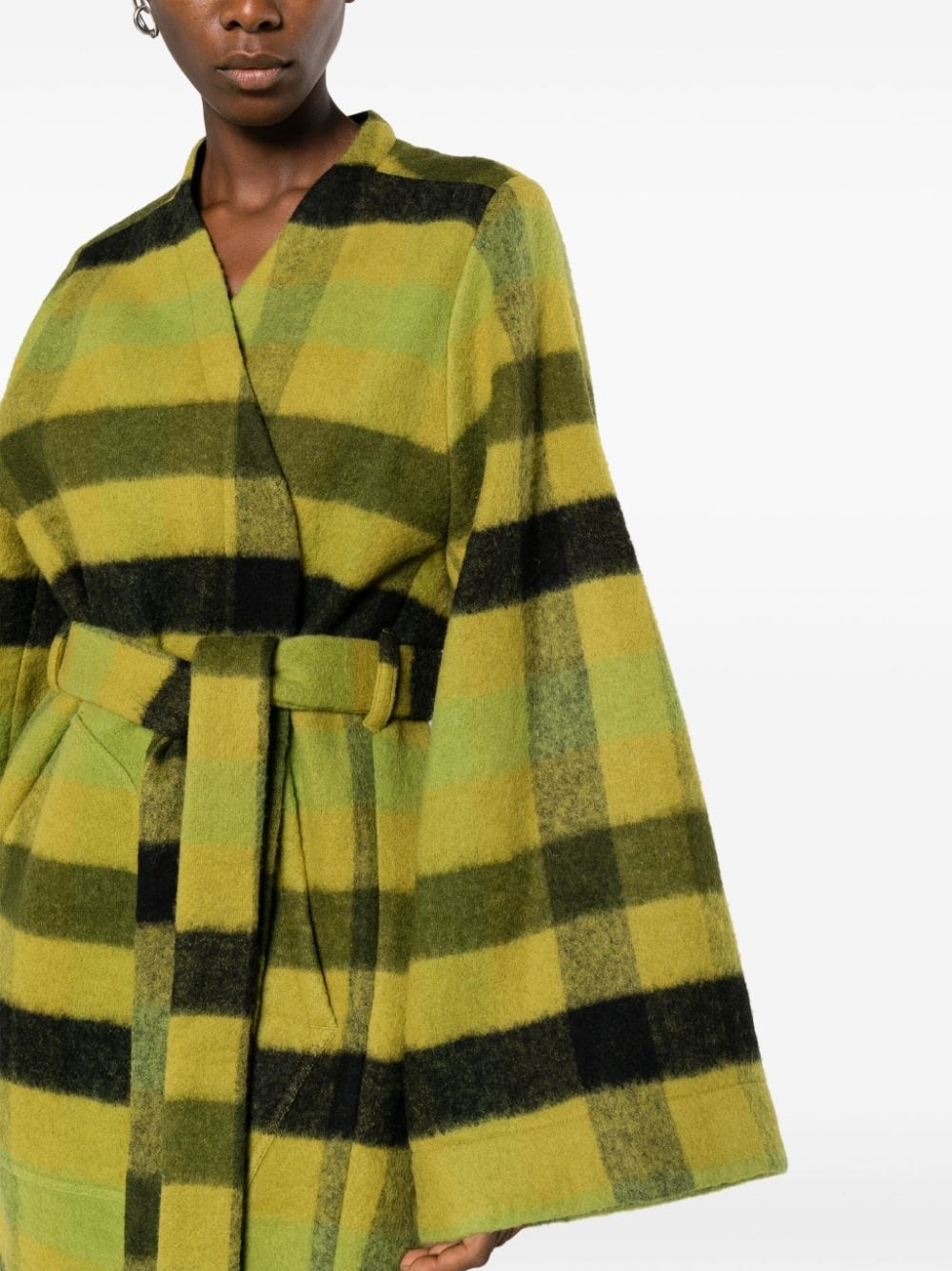 Cappotto check-print coat - 6