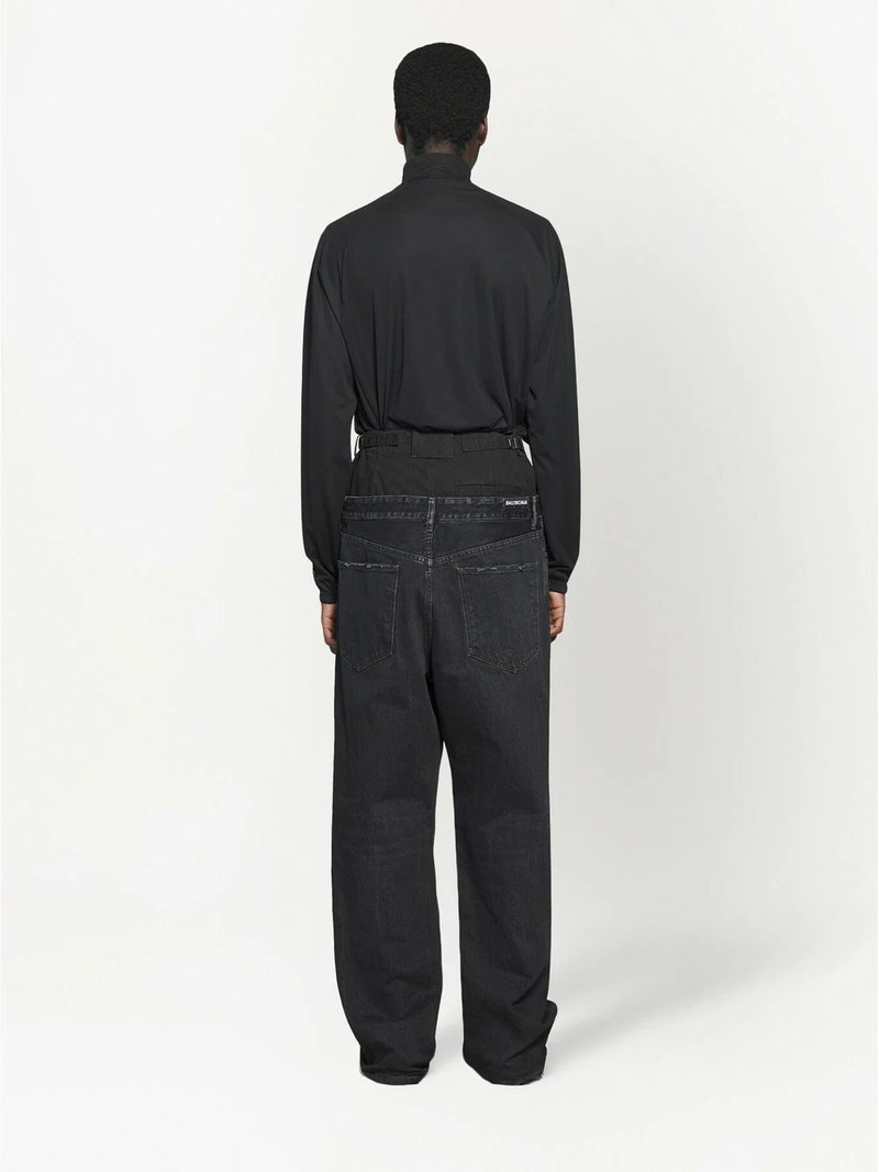 layered wide-leg jeans 3