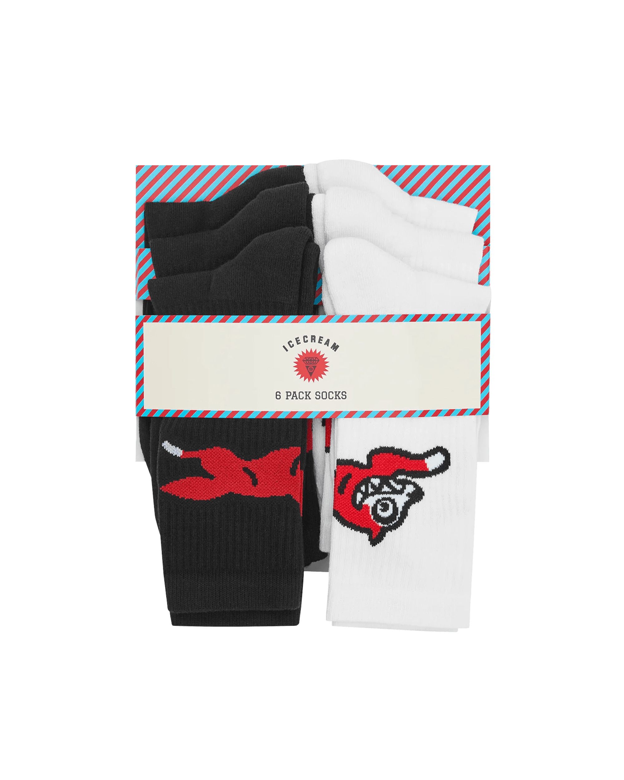 6 PACK RUNNING DOG SOCKS - 2