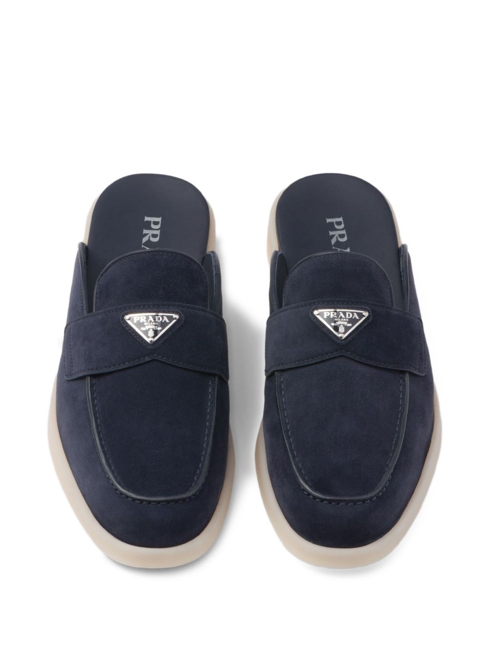 suede slip-on slippers - 4