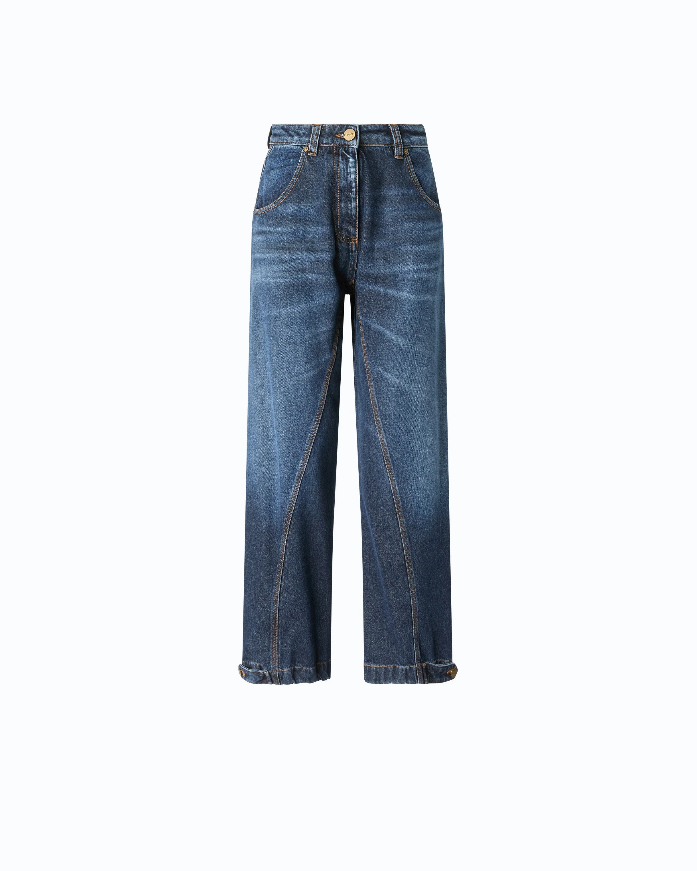 STRAIGHT-FIT JEANS WITH WORKWEAR LOOP - 1