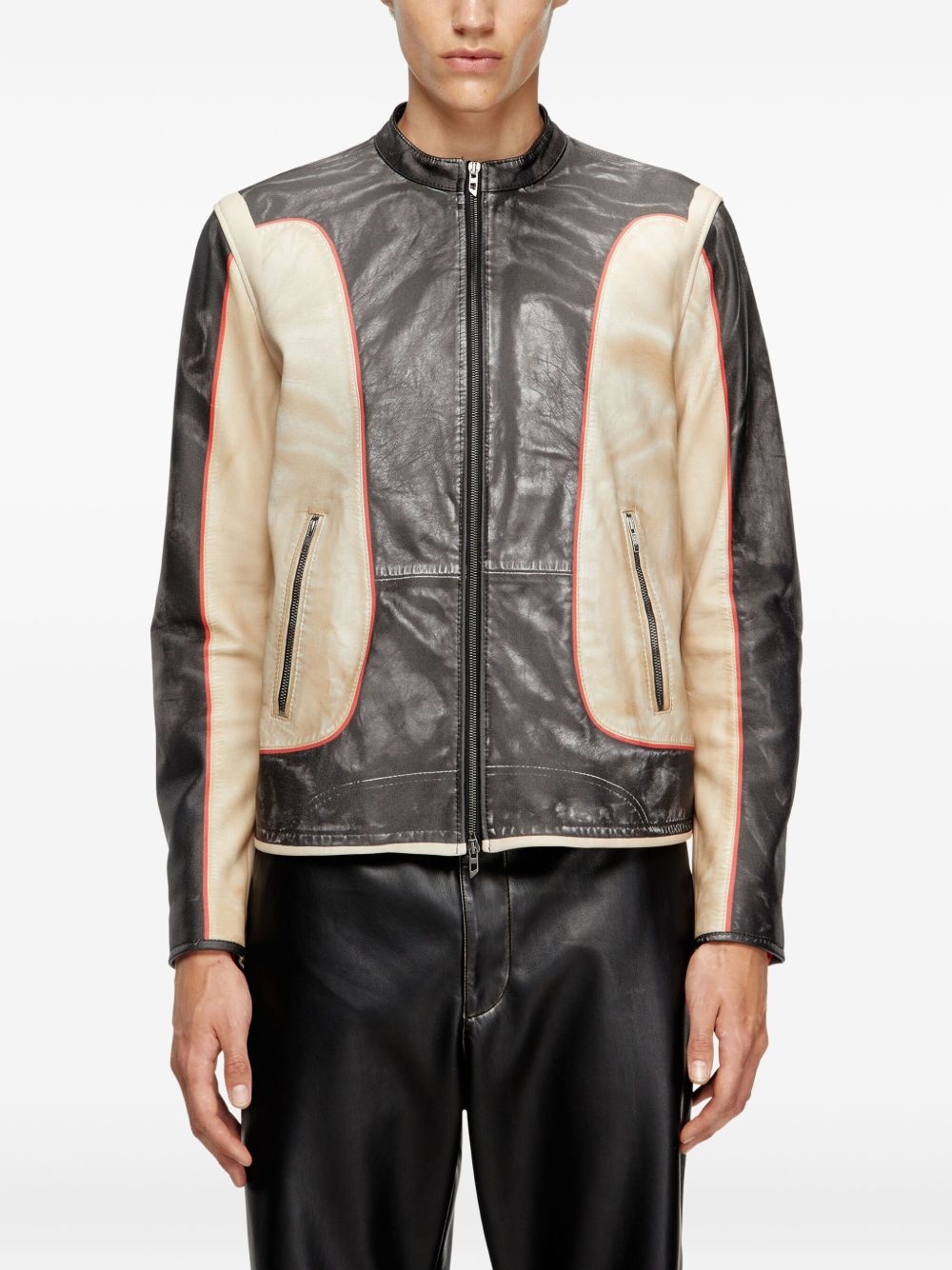 L-Evert leather biker jacket - 3